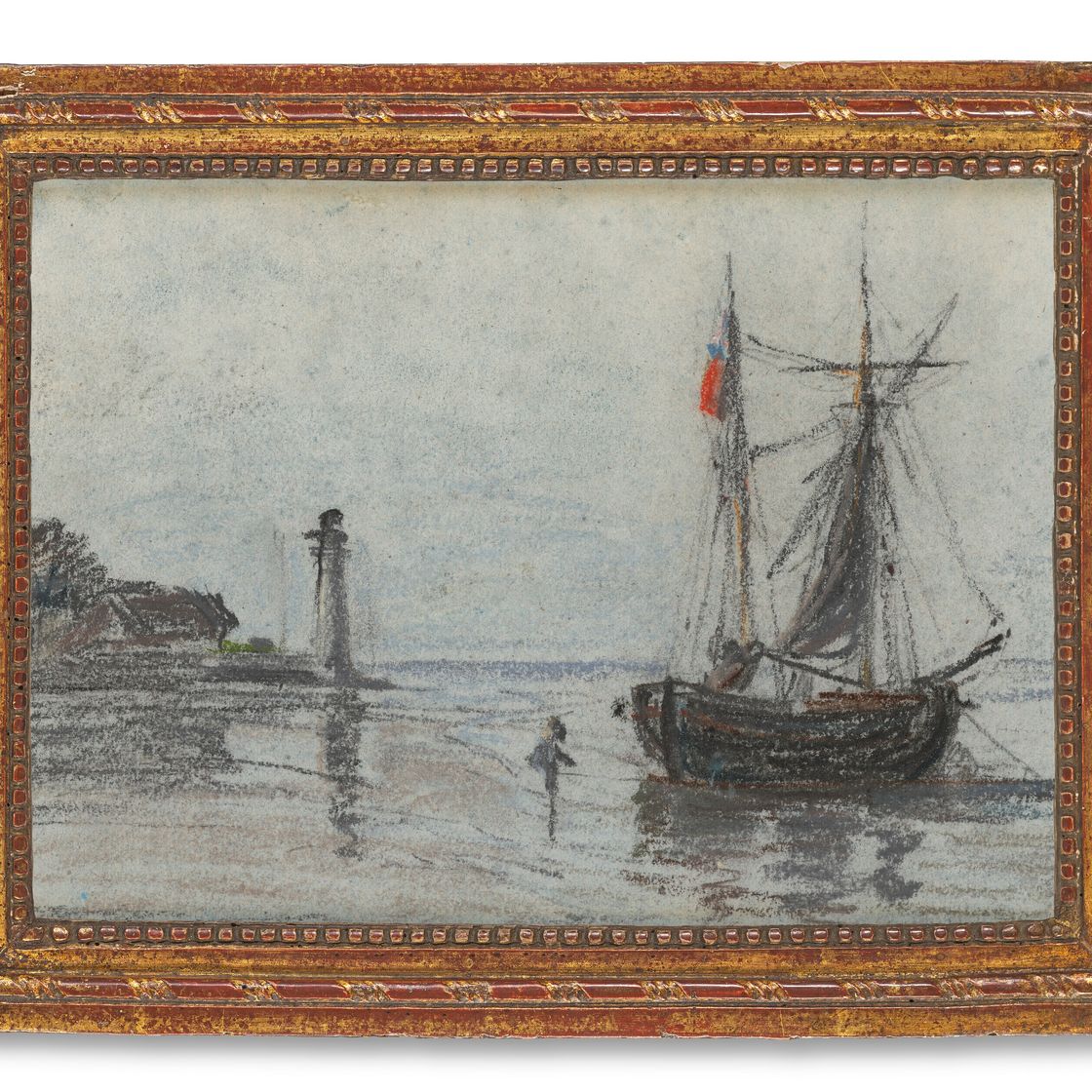 Eugène Boudin — Раде, окрестности Онфлера, изображение 4