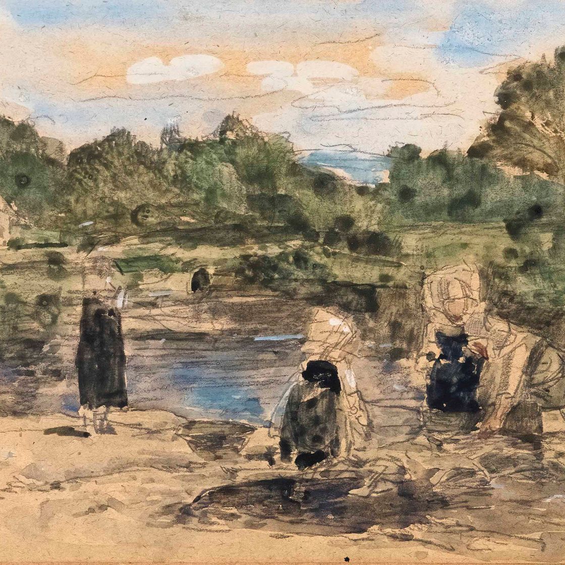 Eugène Boudin — Бретонские лавезы