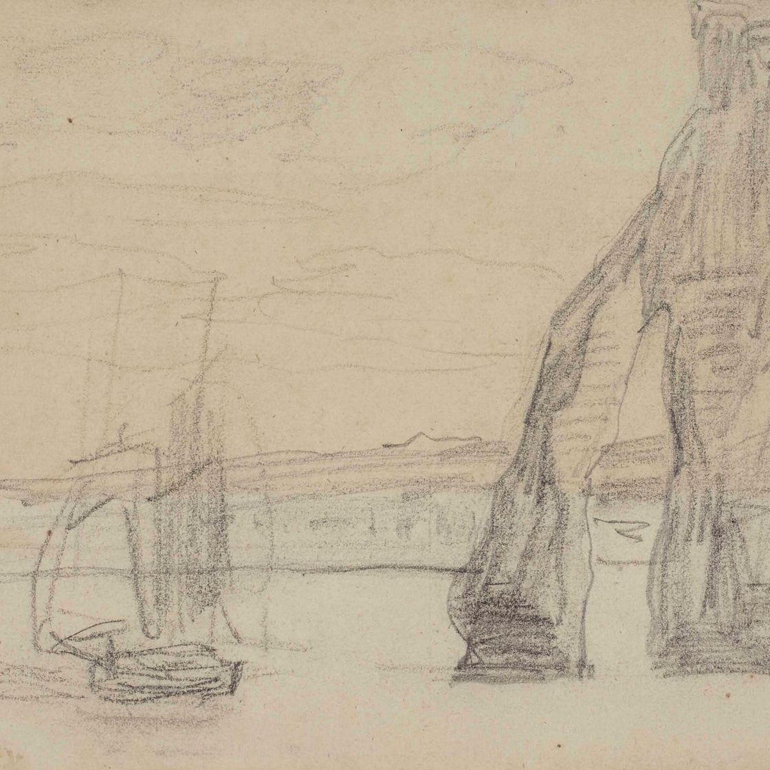 Eugène Boudin — Фалез-д'Этрета