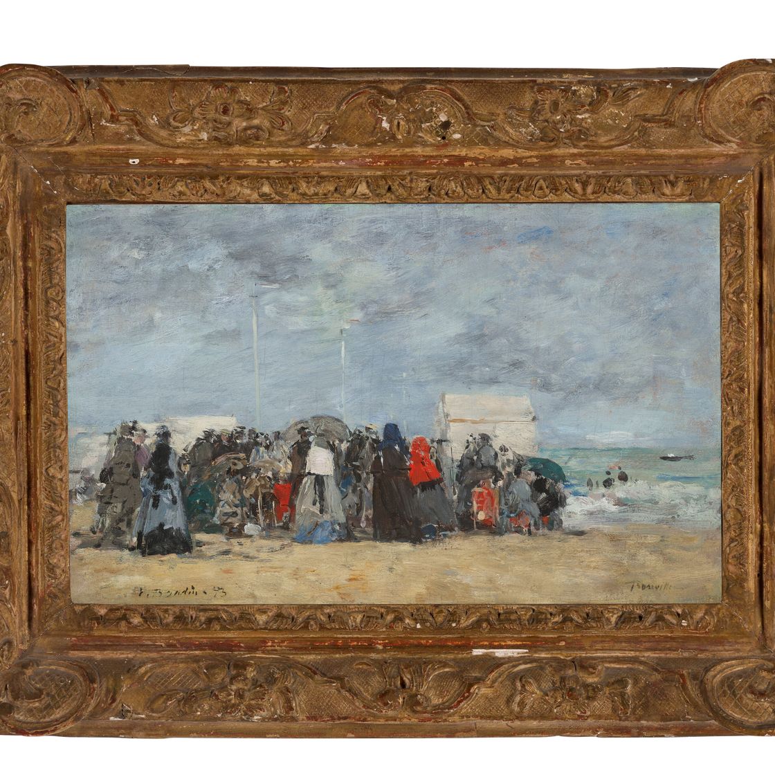 Eugène Boudin — Трувиль, Сцена на пляже, изображение 3