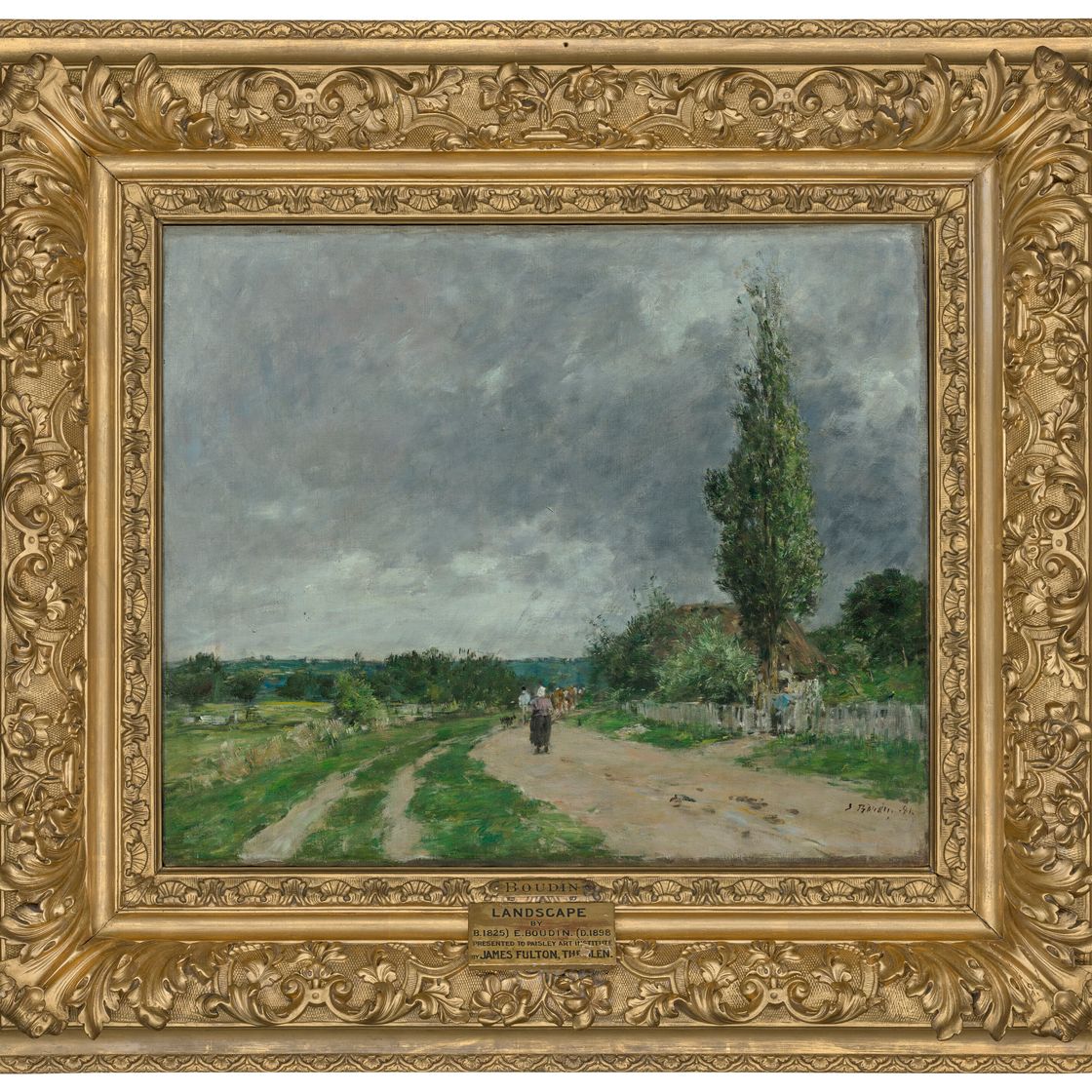 Eugène Boudin — Дорога в Довиль, изображение 2