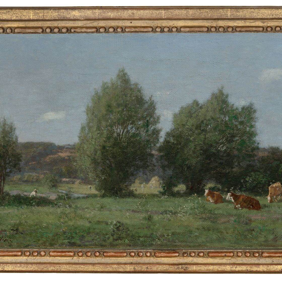 Eugène Boudin — Окрестности Онфлера, Патураж, изображение 2