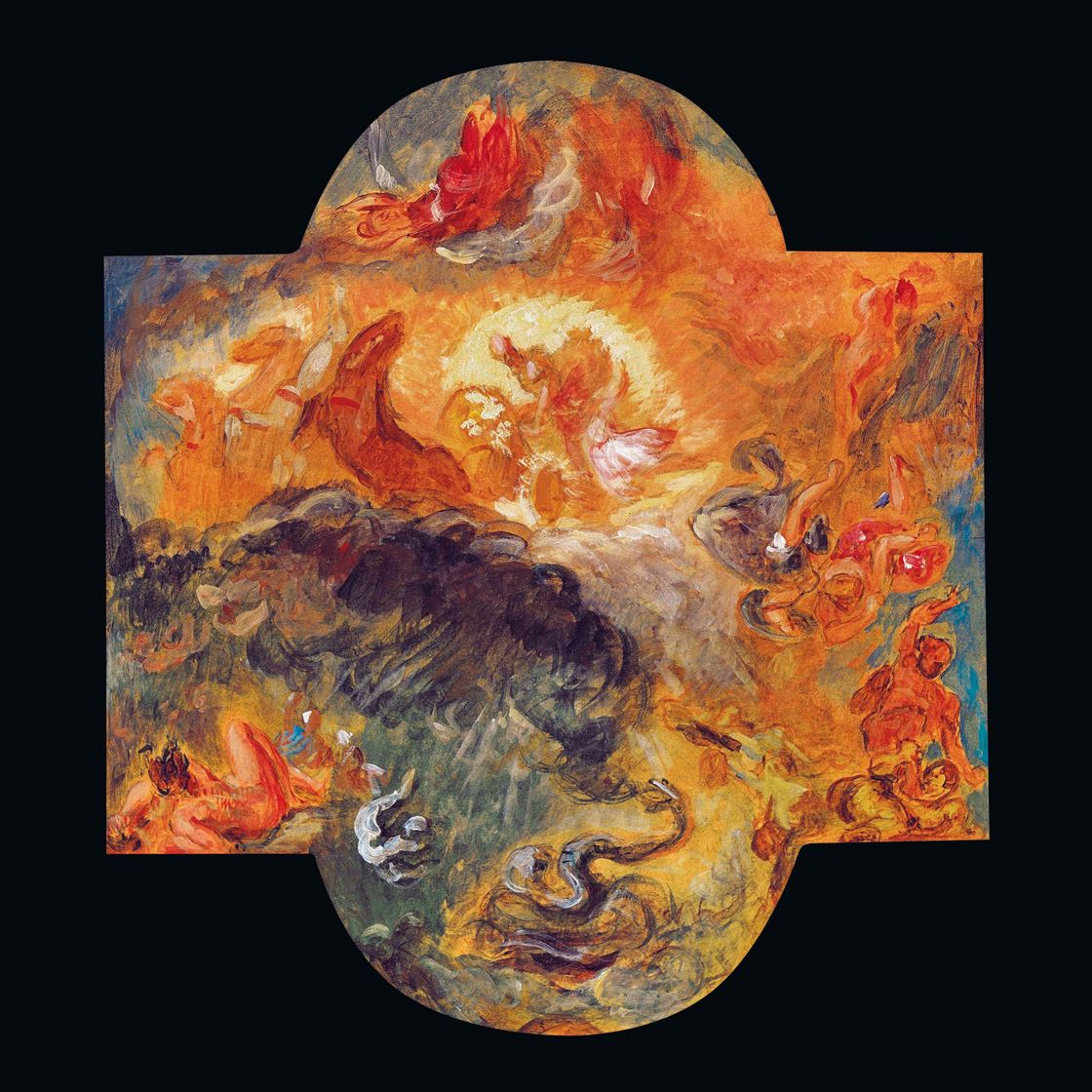 Eugène Delacroix — Аполлон убивает Питона