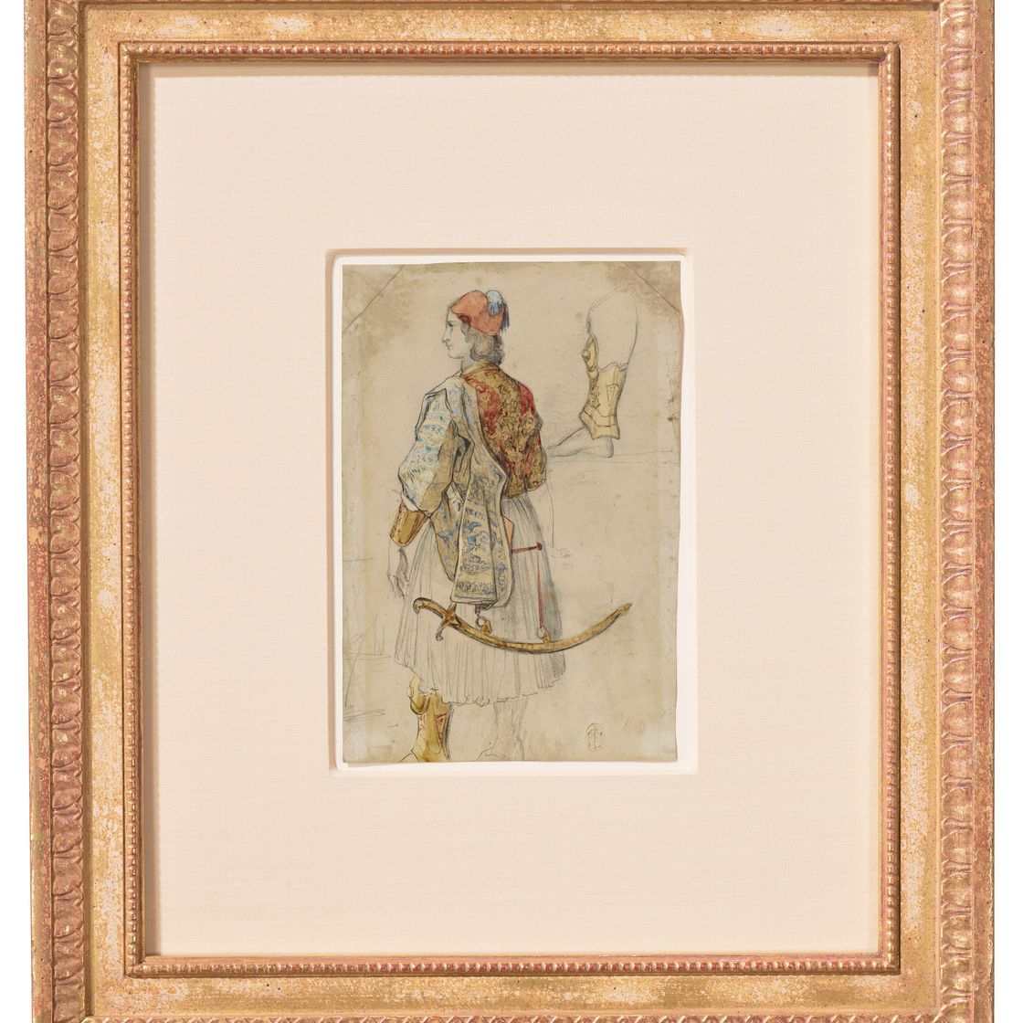 Eugène Delacroix — Этюд греческого воина, изображение 2