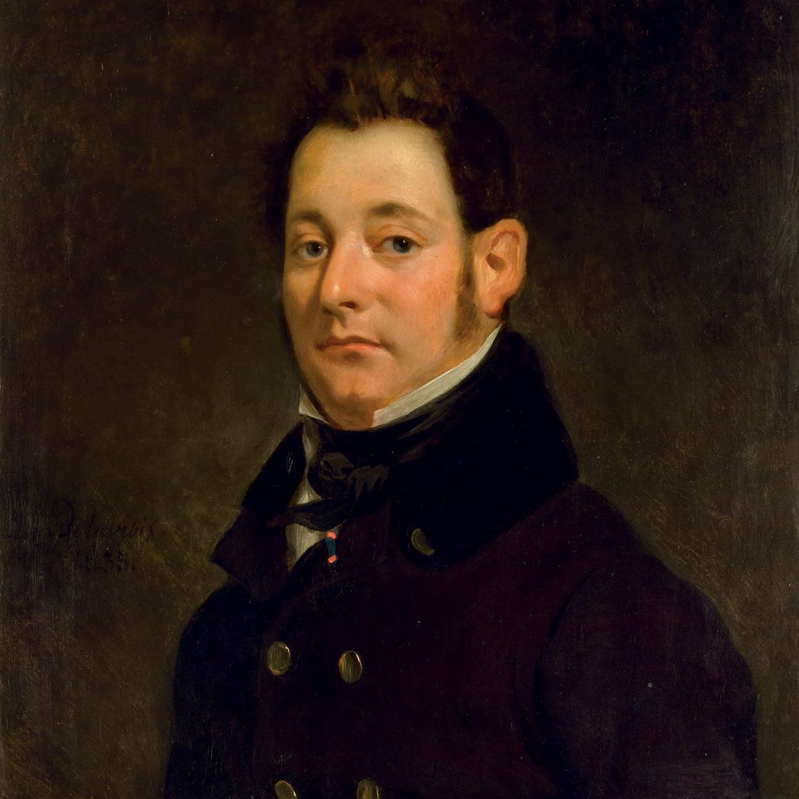 Eugène Delacroix — Портрет Жака Мериса