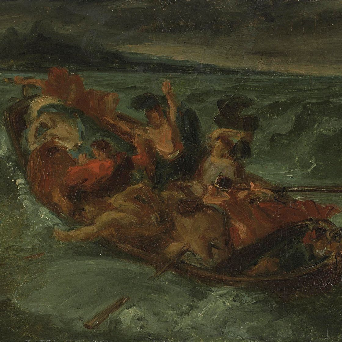 Eugène Delacroix — Христос на Галилейском море - исследование