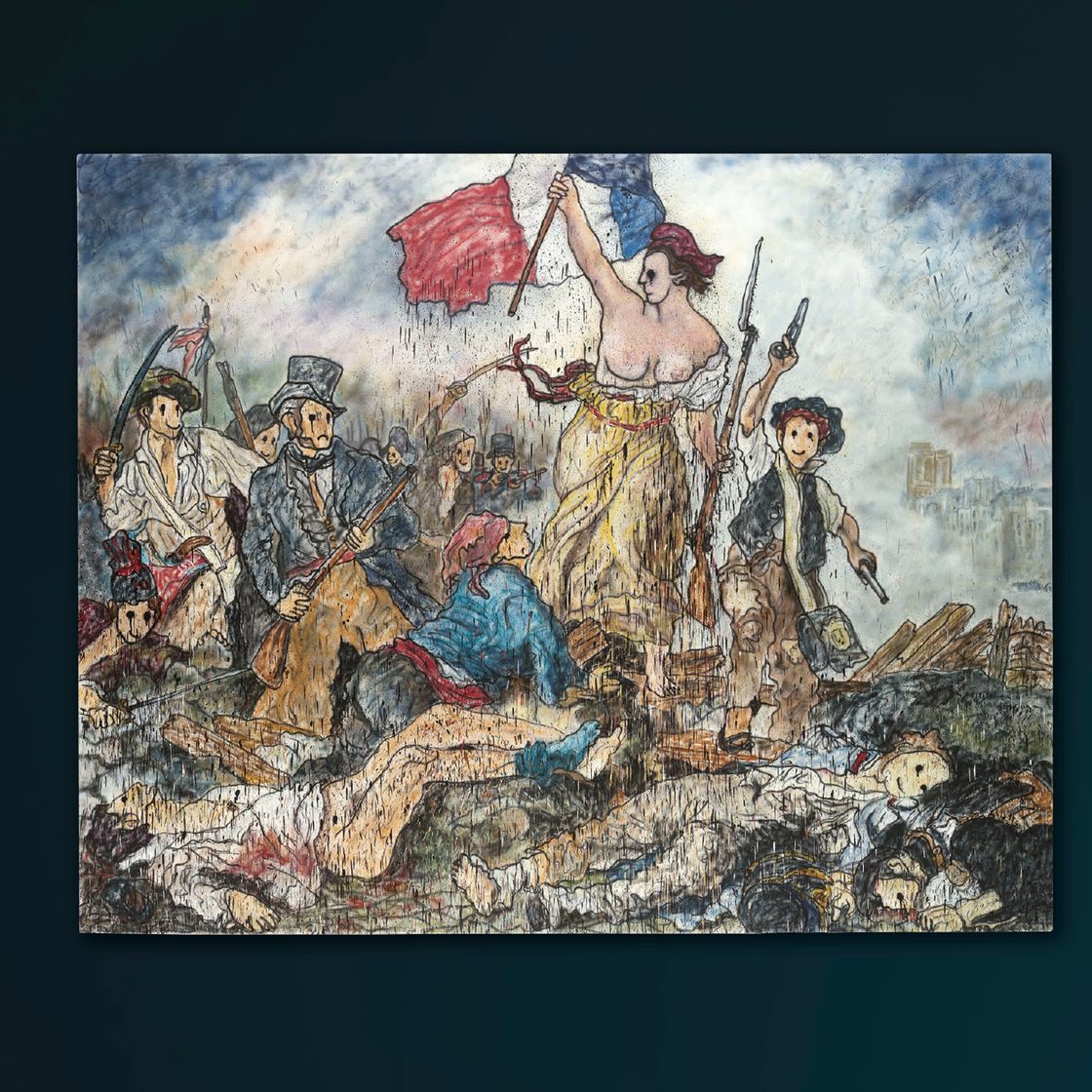 Eugène Delacroix — Свобода, ведущая народ II (вдохновлен Эженом Делакруа), изображение 2