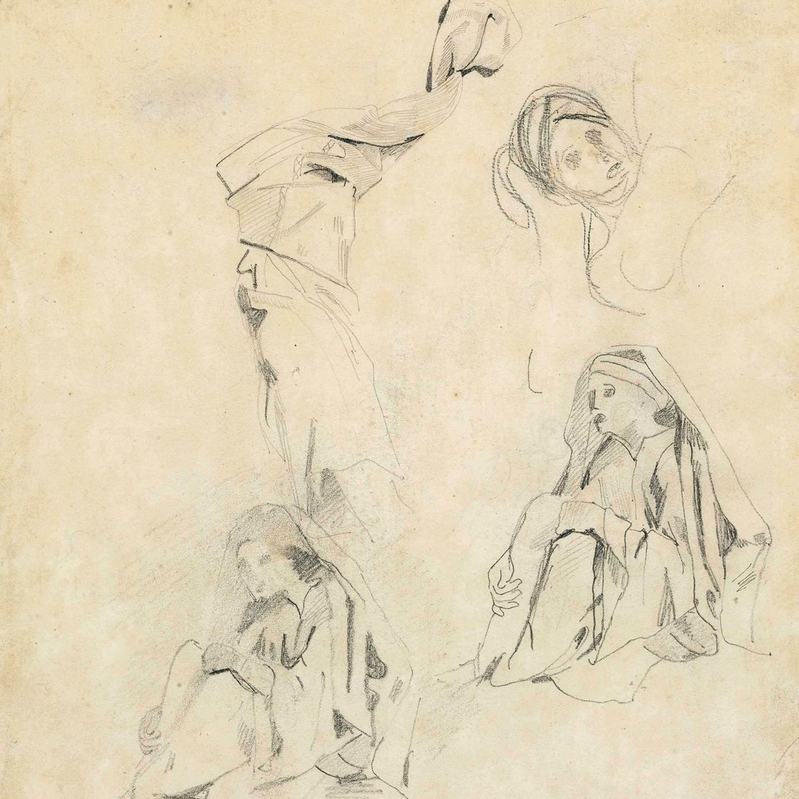 Eugène Delacroix — Исследования, посвященные резне на Хиосе
