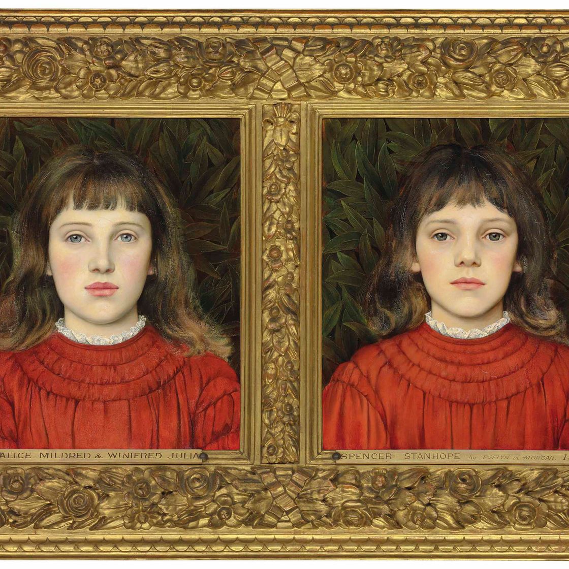 Evelyn De Morgan — Портреты Элис Милдред и Уинифред Джулия Спенсер Стэнхоуп