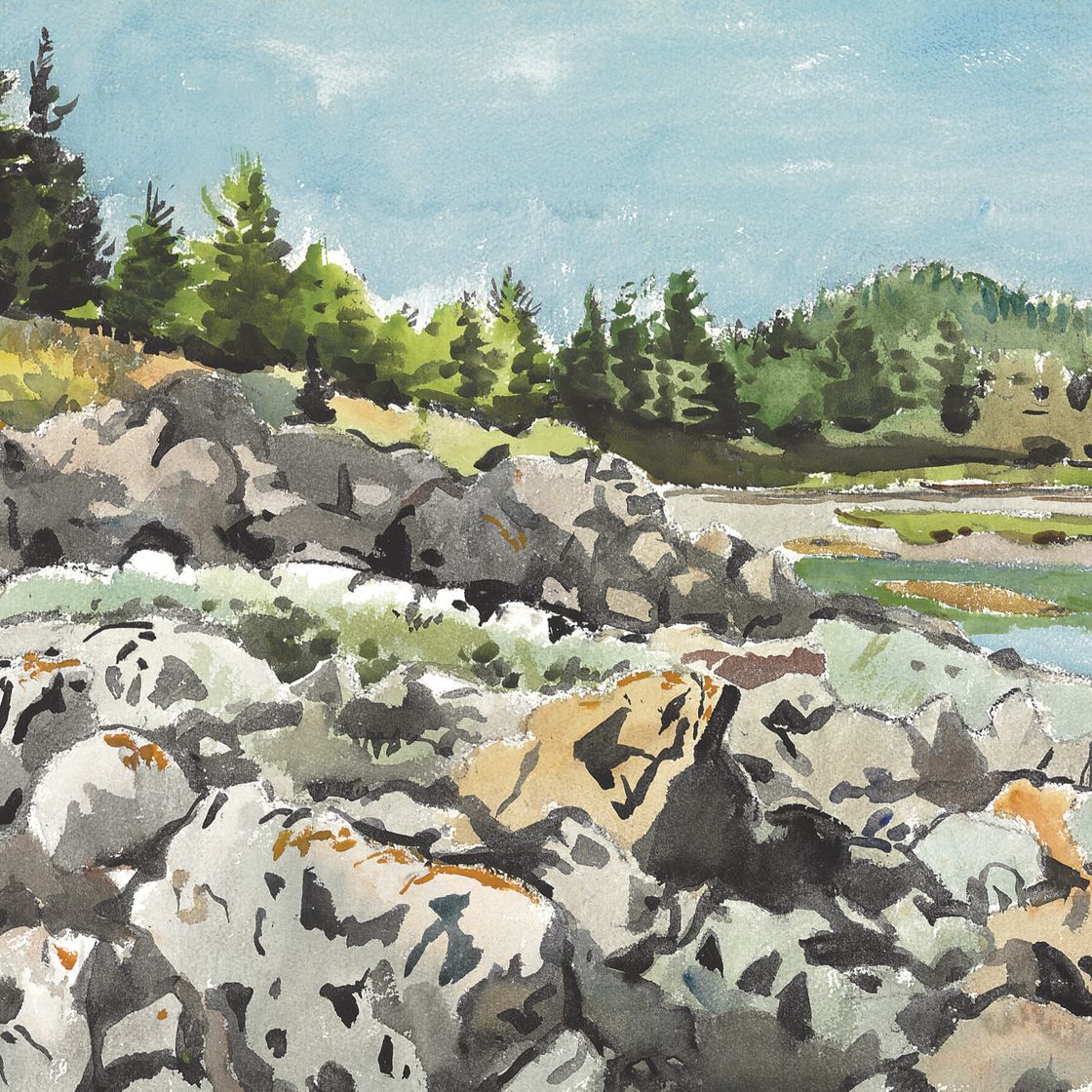 Fairfield Porter — Скалы в Овечьей бухте №2