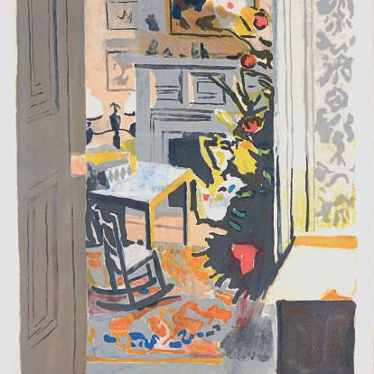 Fairfield Porter — Рождественская елка (Интерьер с рождественской елкой) (Людман 21)