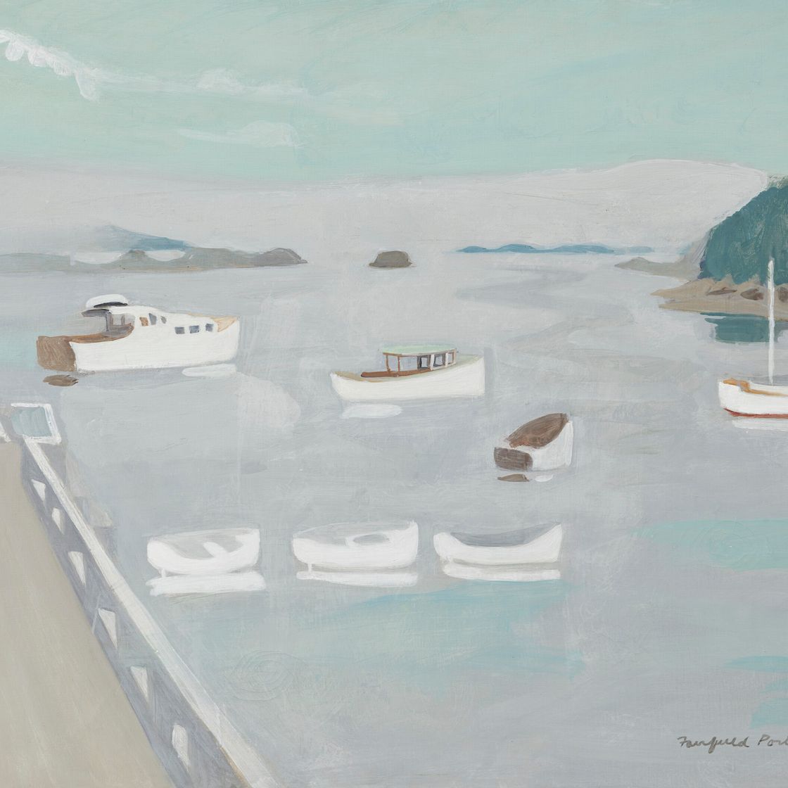 Fairfield Porter — Белые лодки, изображение 1