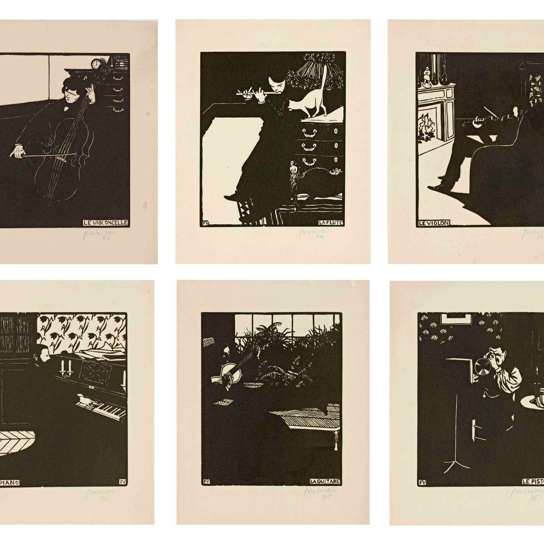 Felix Vallotton — Музыкальные инструменты (Vallotton & Goerg 171-176)