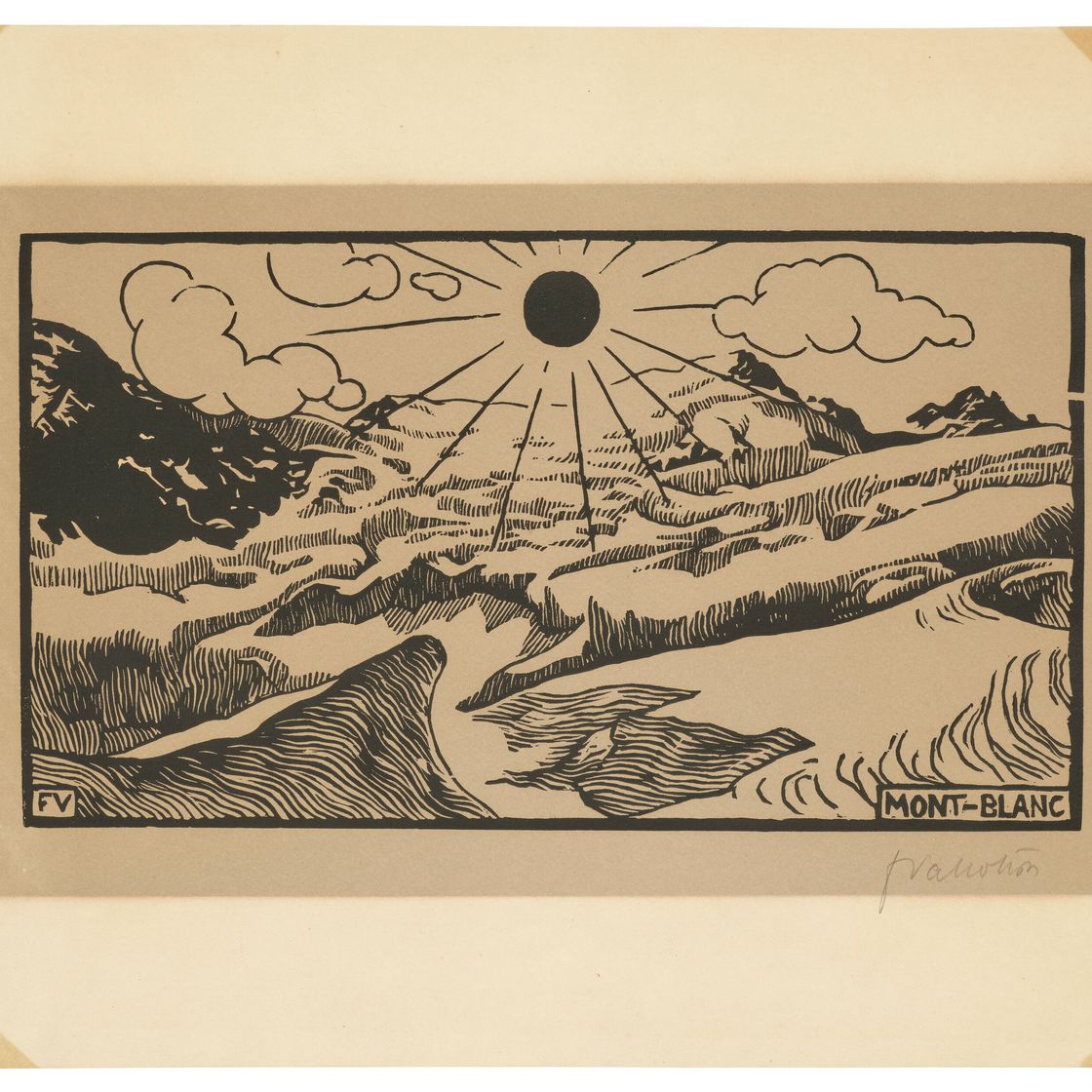 Felix Vallotton — Монблан, изображение 2