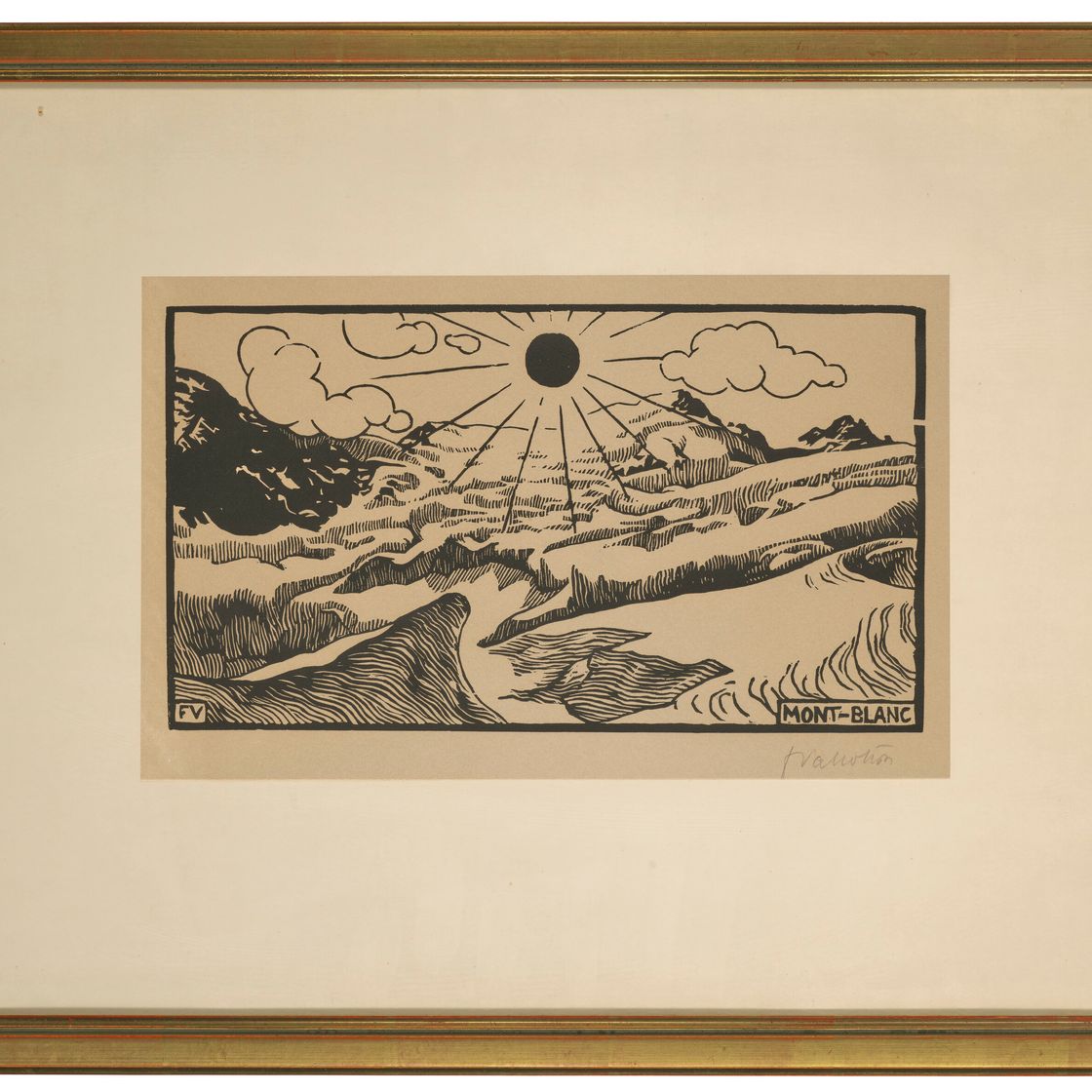 Felix Vallotton — Монблан, изображение 4