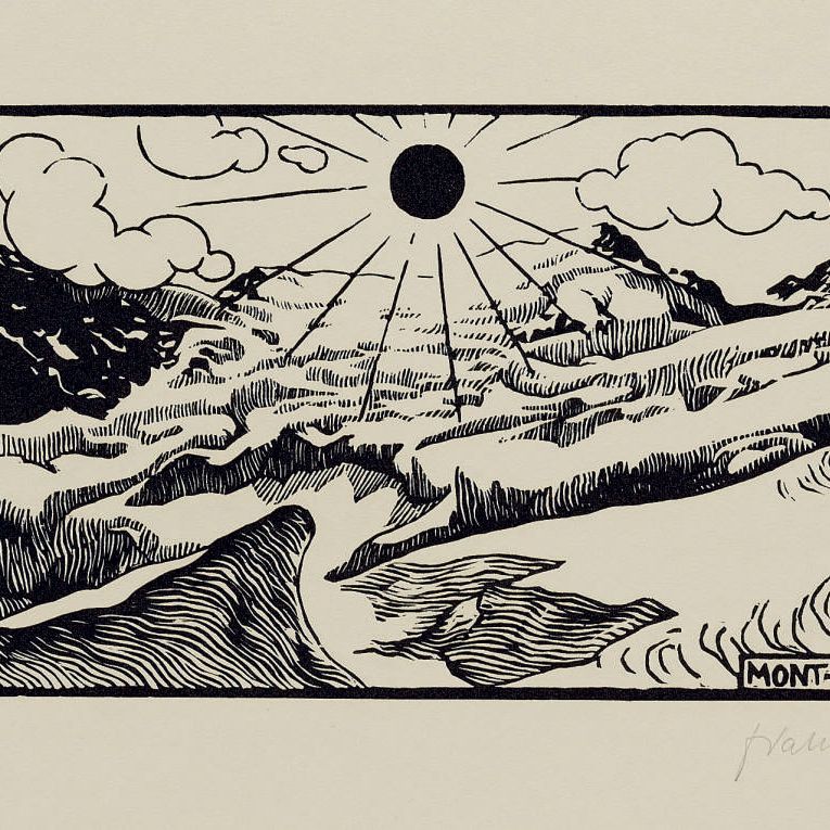 Felix Vallotton — Монблан, 1892 год