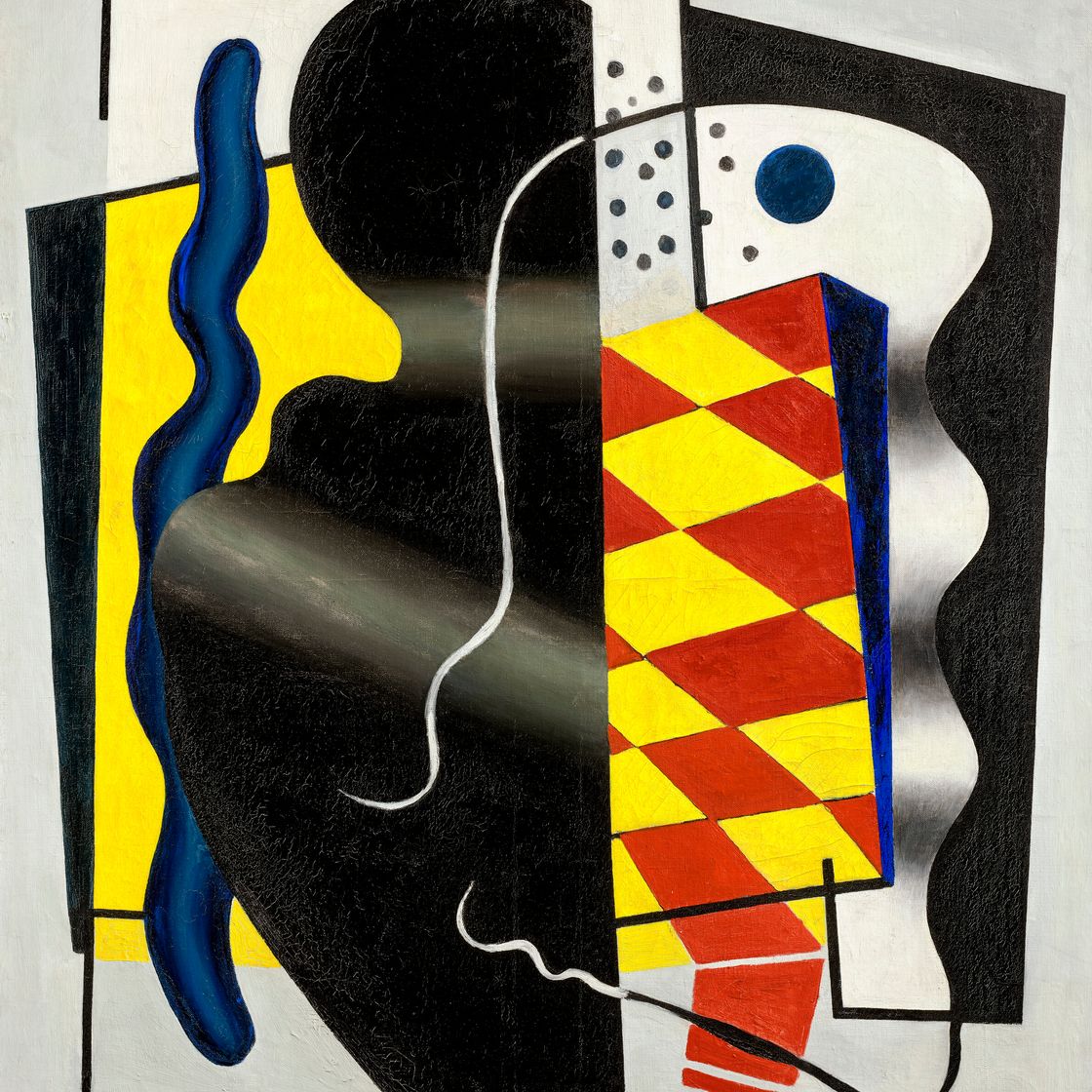 Fernand Léger — Композиция au damier (желтая и черная композиция), изображение 1