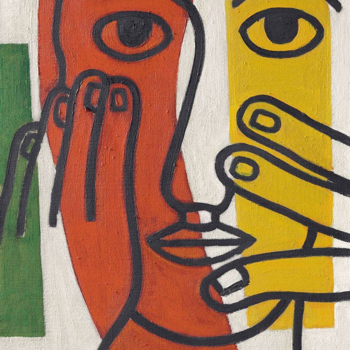 Fernand Léger — Тет-а-тет с женщиной (рисунок II)