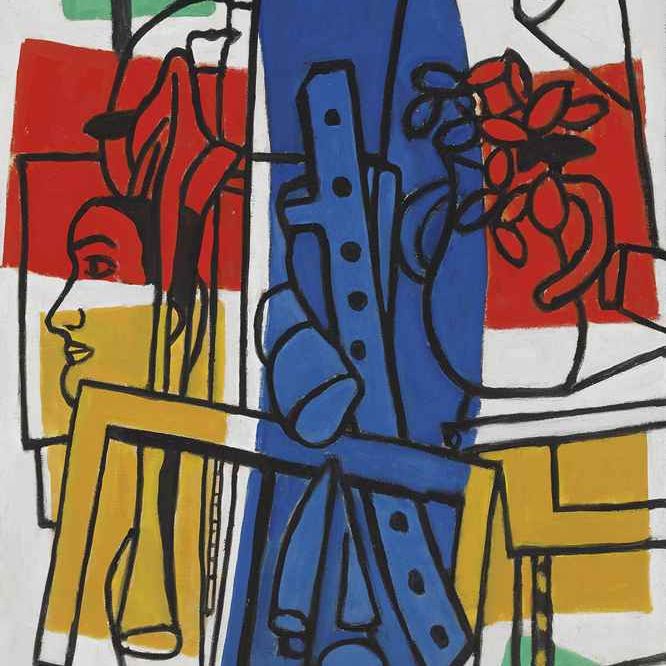 Fernand Léger — Ваза с цветами для украшения