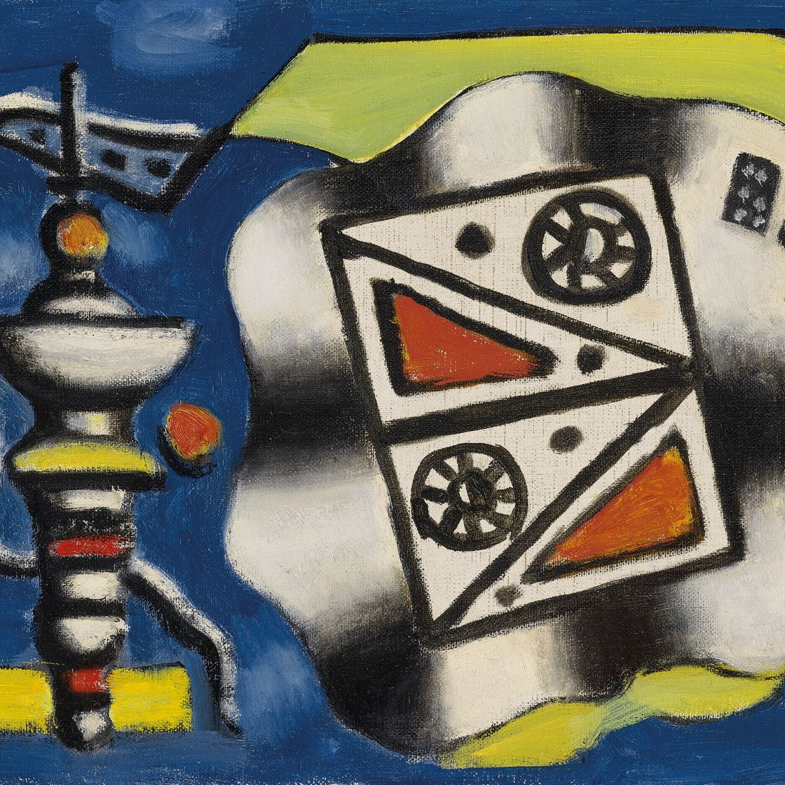 Fernand Léger — Композиция "sur fond bleu", изображение 1