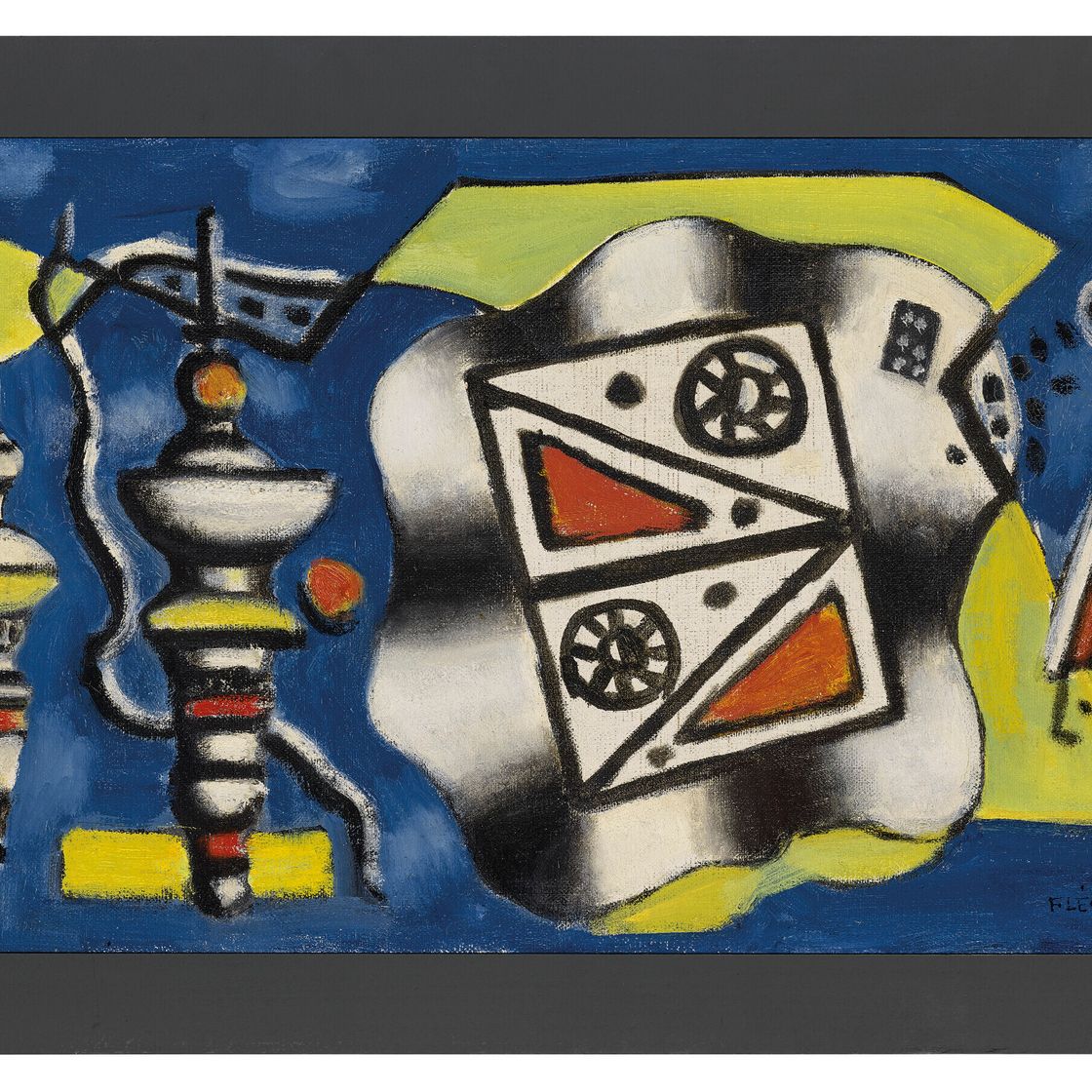 Fernand Léger — Композиция "sur fond bleu", изображение 2