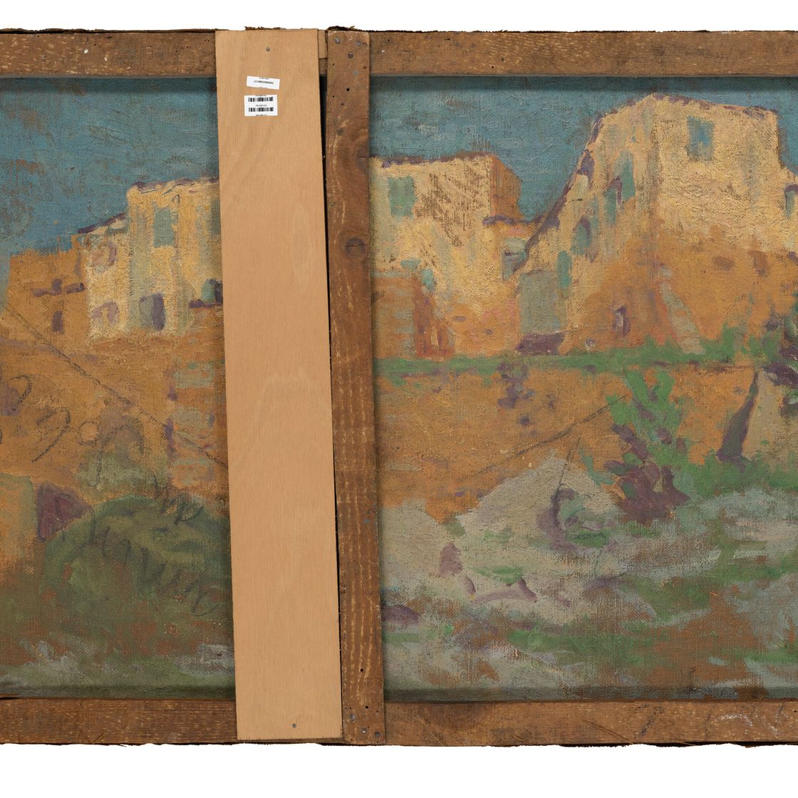 Fernand Léger — Мужчины у моря ( спереди ); Дома на Корсажном берегу ( сзади ), изображение 3