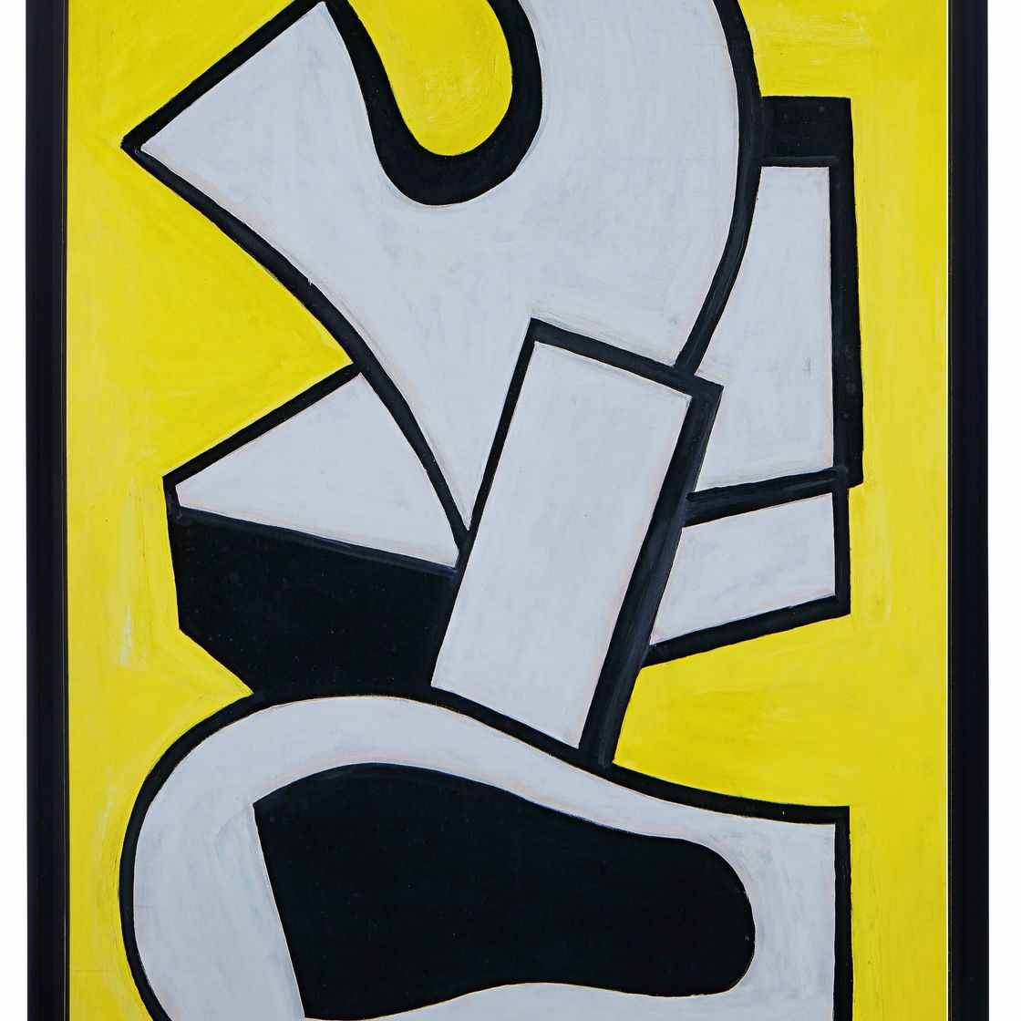 Fernand Léger — Живописная фреска на фоне желтого неба, изображение 2