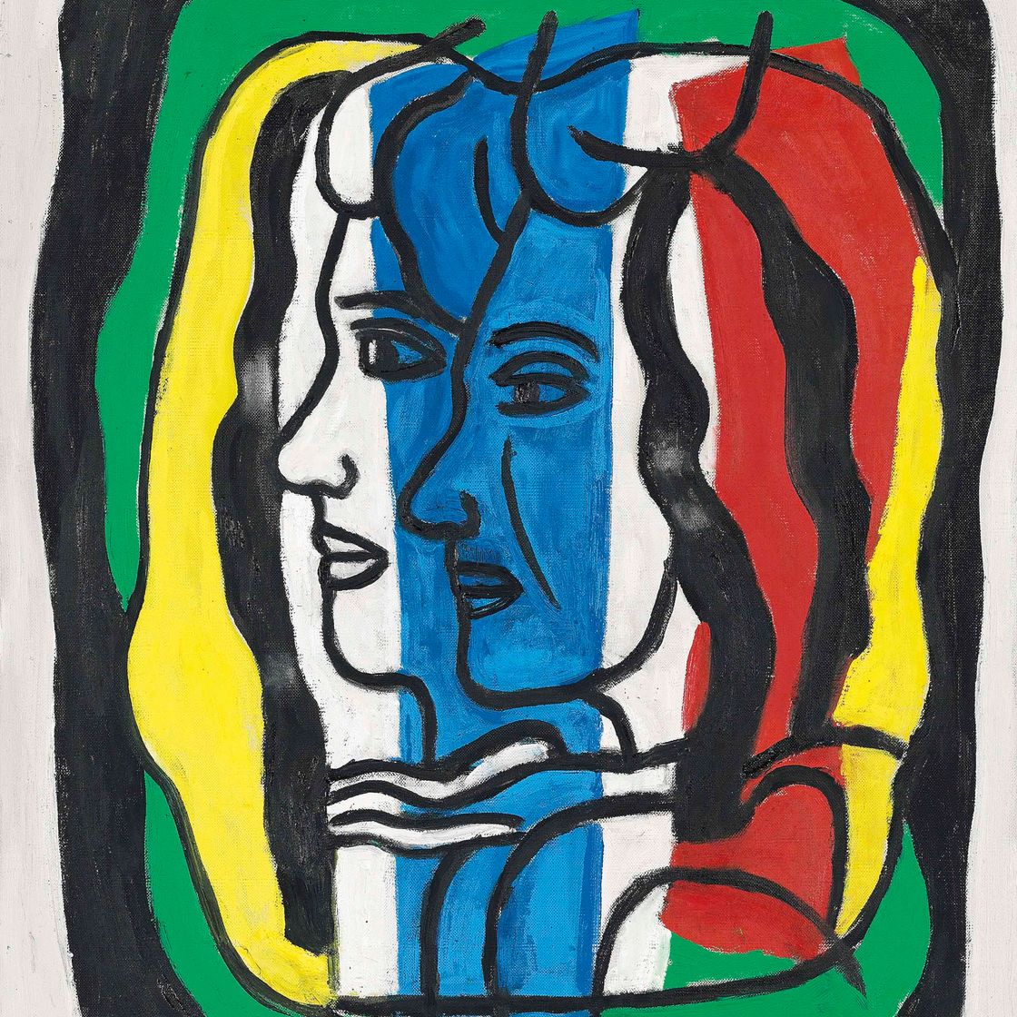 Fernand Léger — Композиция из двух профилей