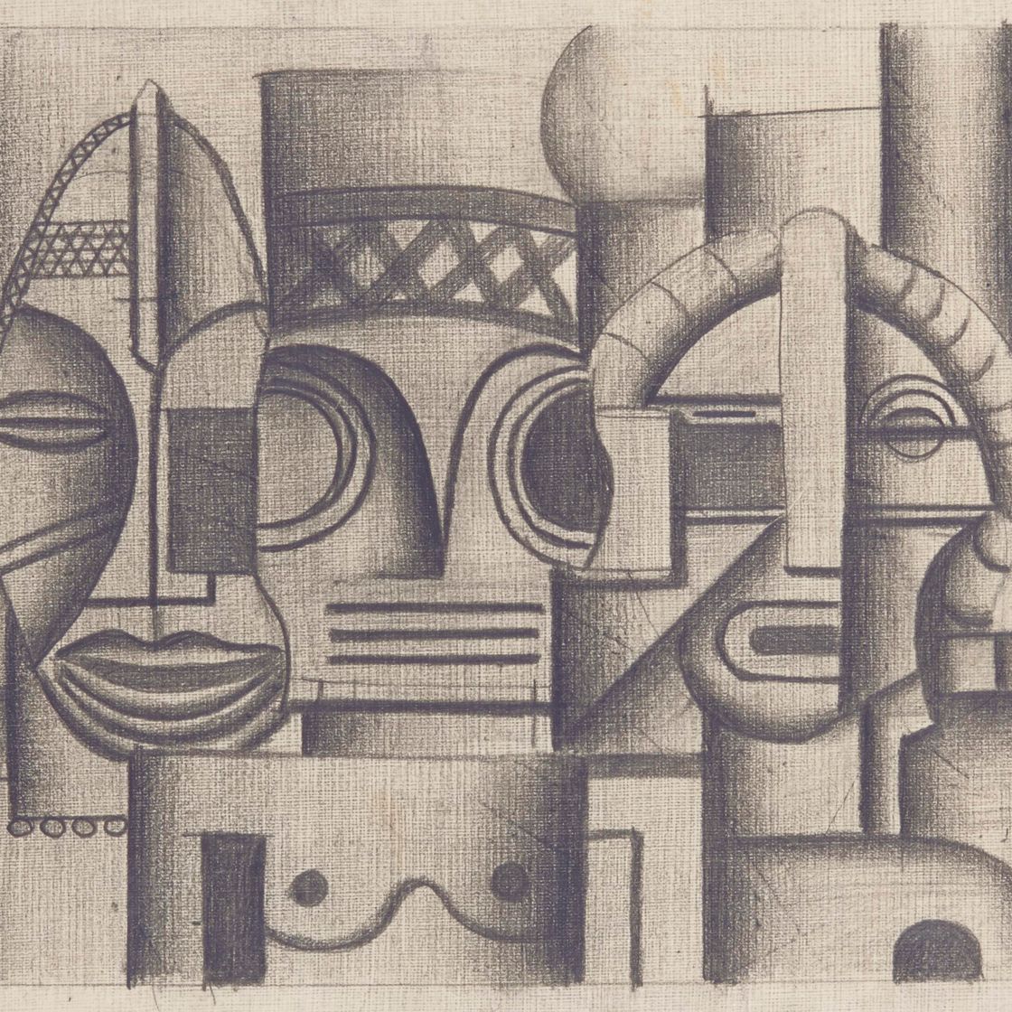Fernand Léger — Три маски: Африка, Океан и Америка (Театральный проект "Возрождение мира")