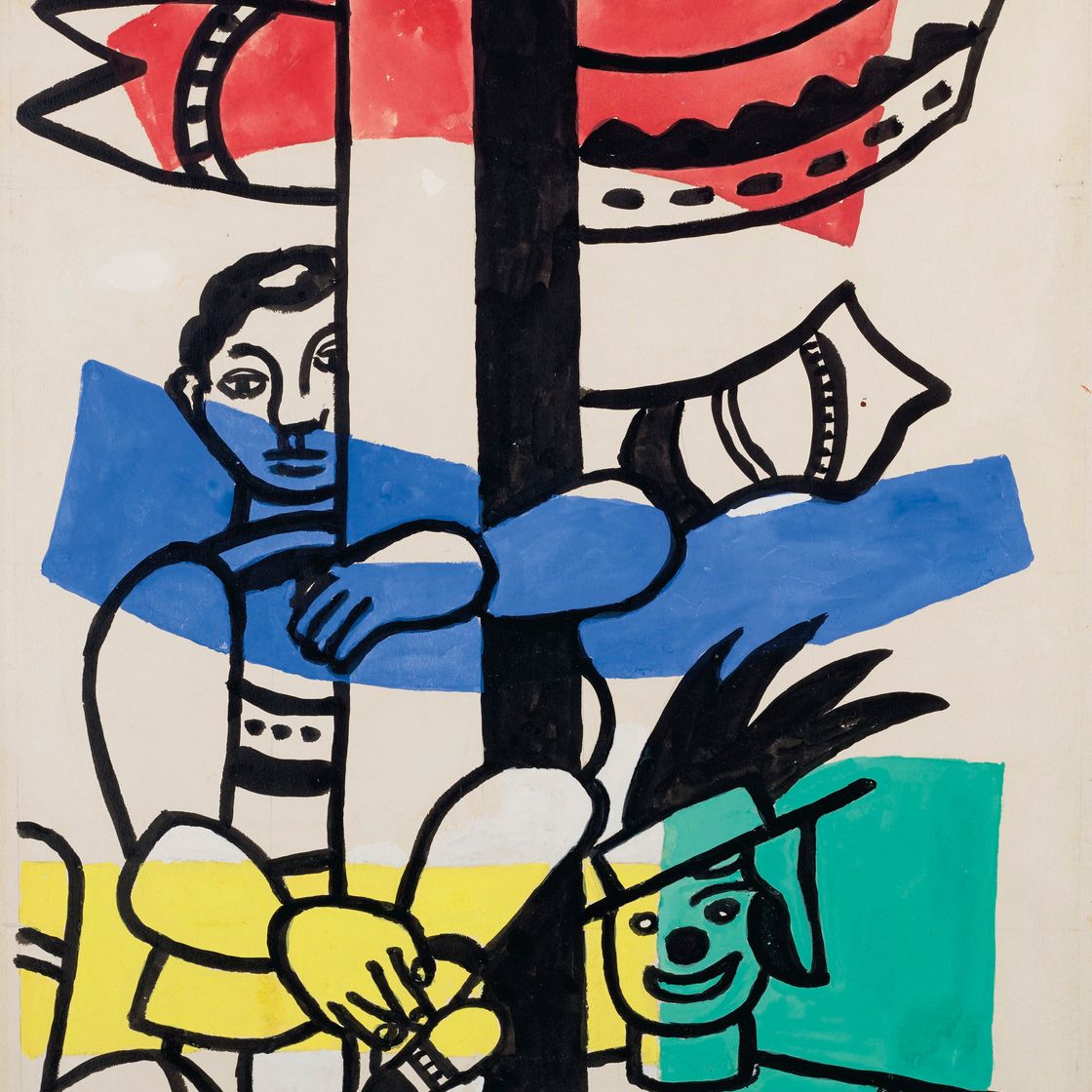 Fernand Léger — Двое клоунов, изображение 1