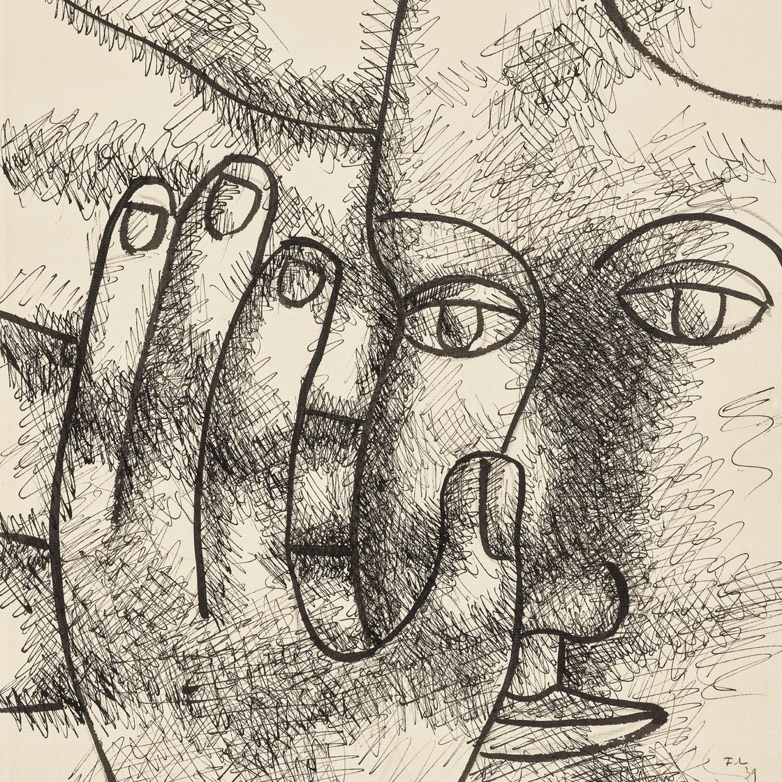 Fernand Léger — Лицо настоящей женщины, главной девственницы сына, изображение 1