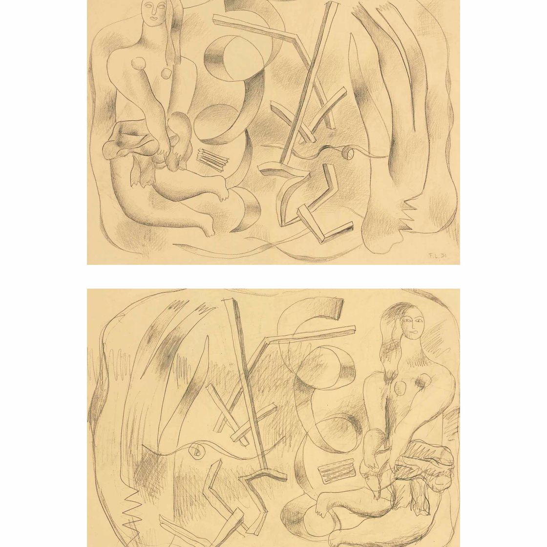 Fernand Léger — Танцовщица ( обратная сторона)