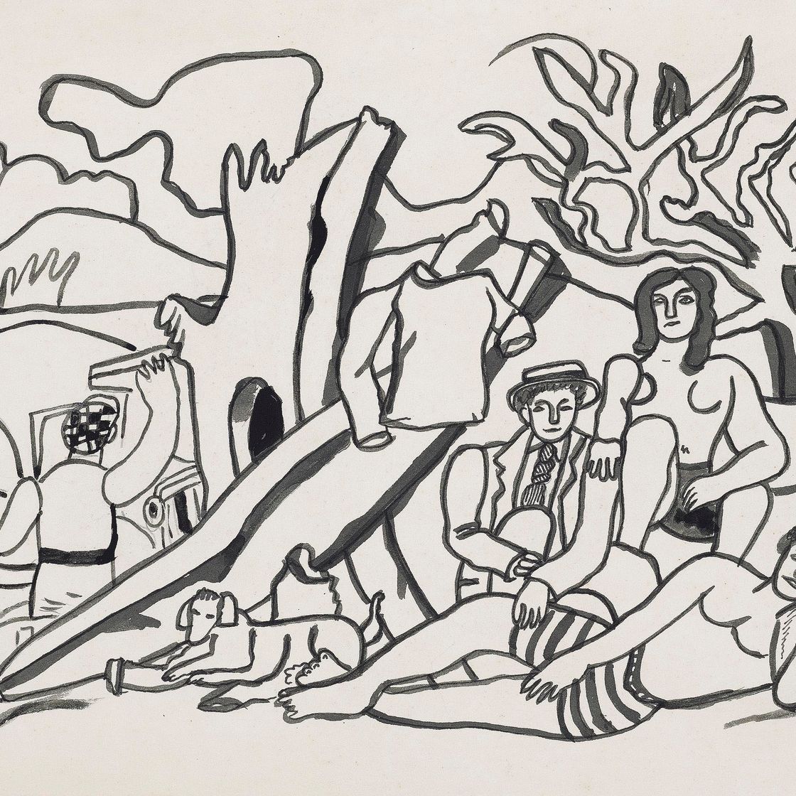 Fernand Léger — Вечеринка в кампанье