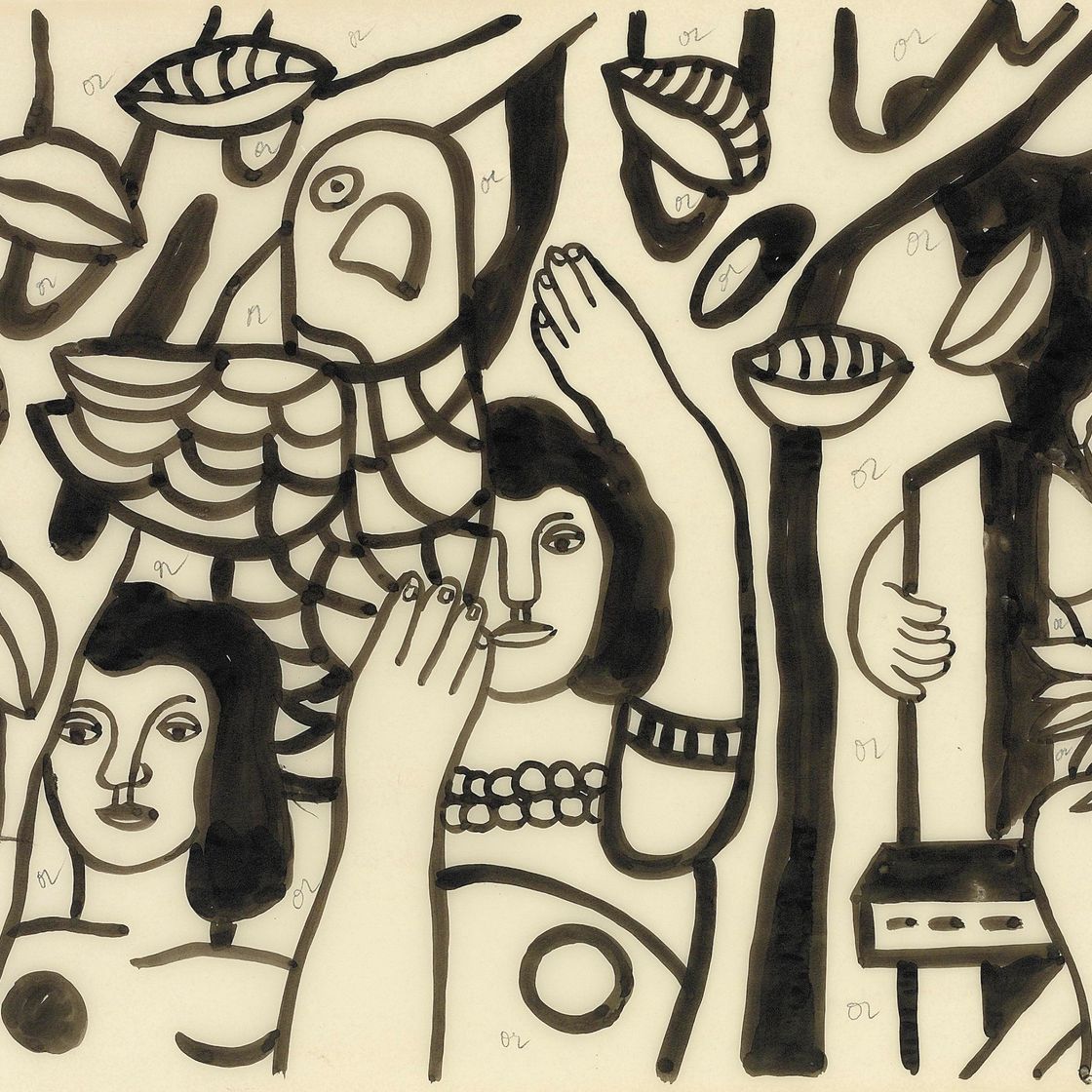 Fernand Léger — Женщины с перьями