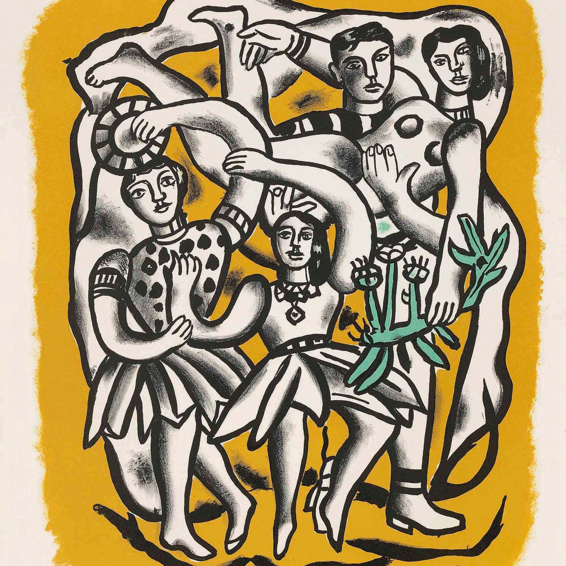 Fernand Léger — Танцовщицы (Fond Jaune)