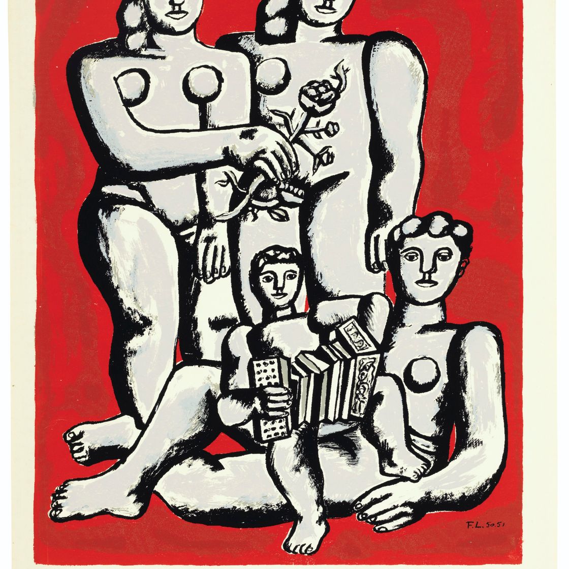Fernand Léger — Альбом из 10 шелкографий : девять пластинок, изображение 1