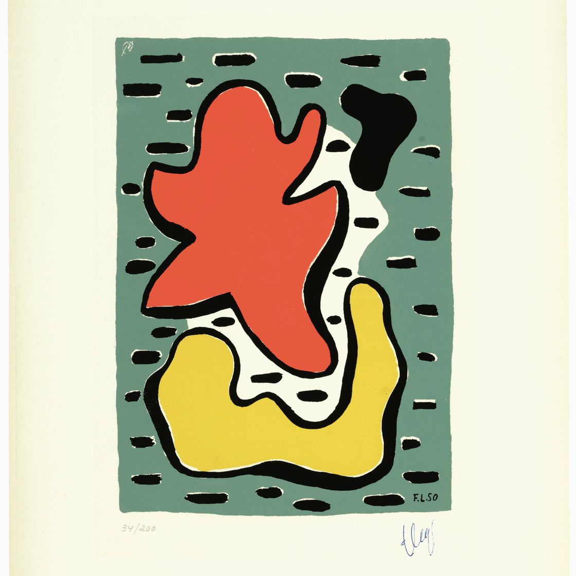 Fernand Léger — Альбом из 10 шелкографий : девять пластинок, изображение 2