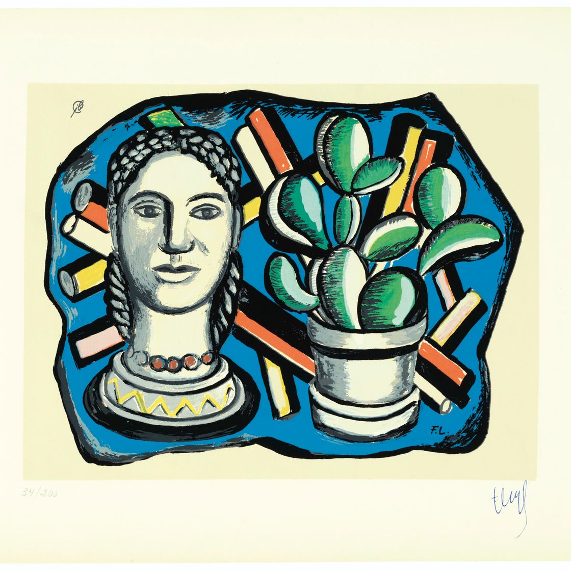 Fernand Léger — Альбом из 10 шелкографий : девять пластинок, изображение 3