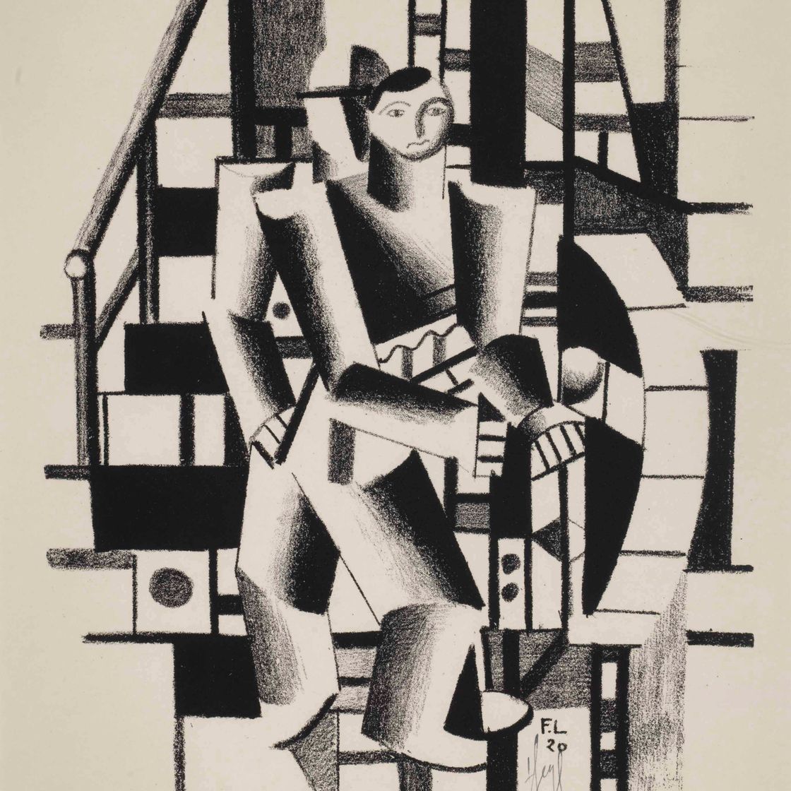 Fernand Léger — Композиция из двух персонажей (Der Maschinenbauer)