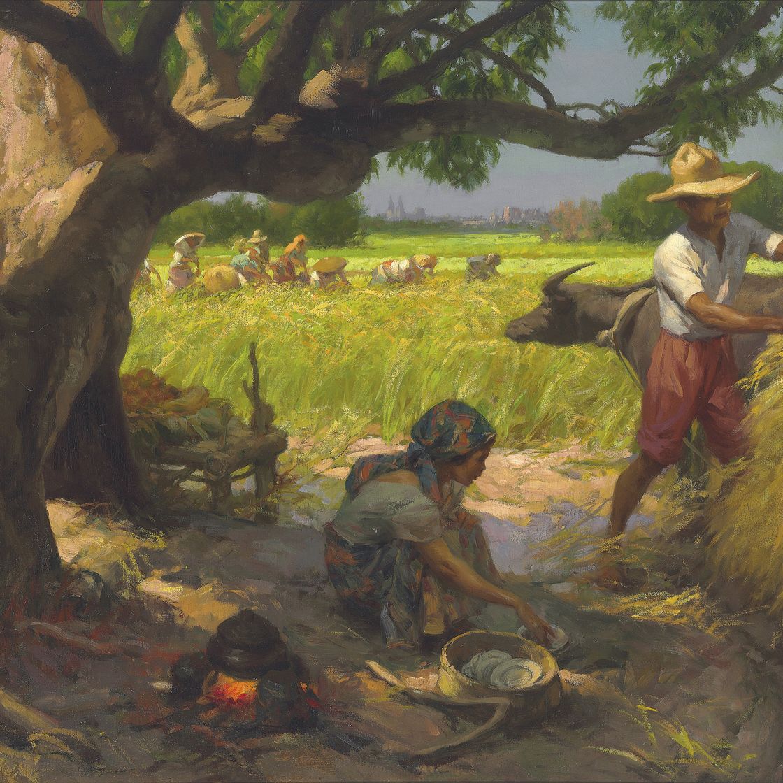 Fernando Amorsolo — Сбор урожая риса