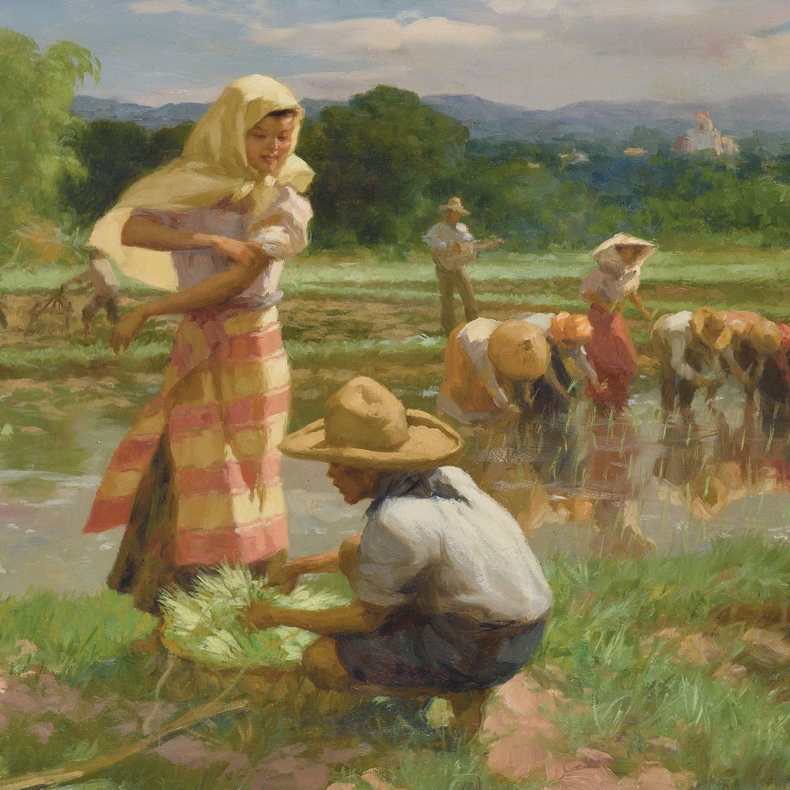 Fernando Amorsolo — СБОР УРОЖАЯ РИСА