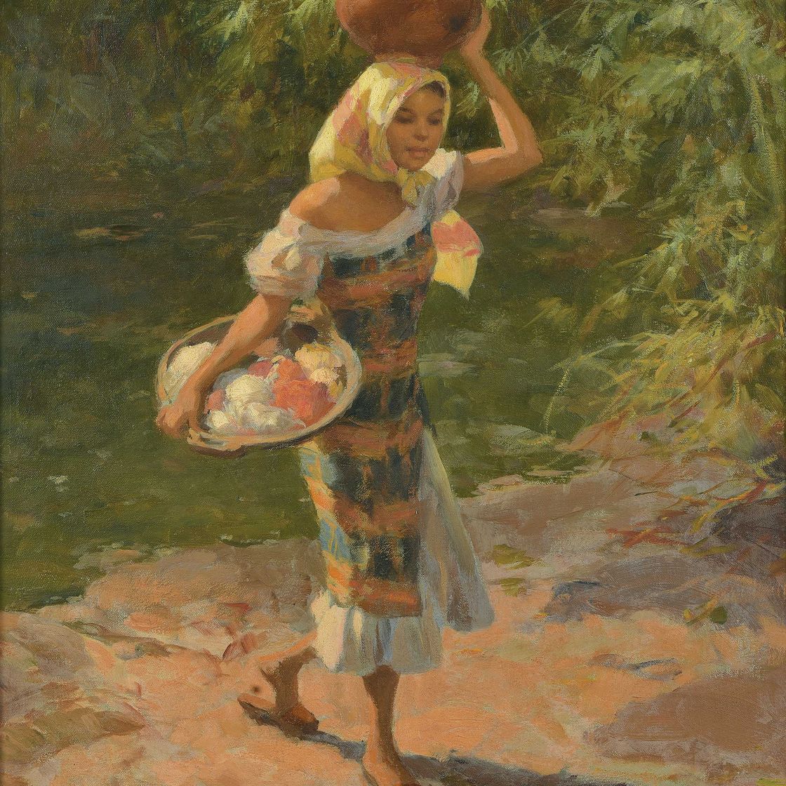 Fernando Amorsolo — Девушка с банкой