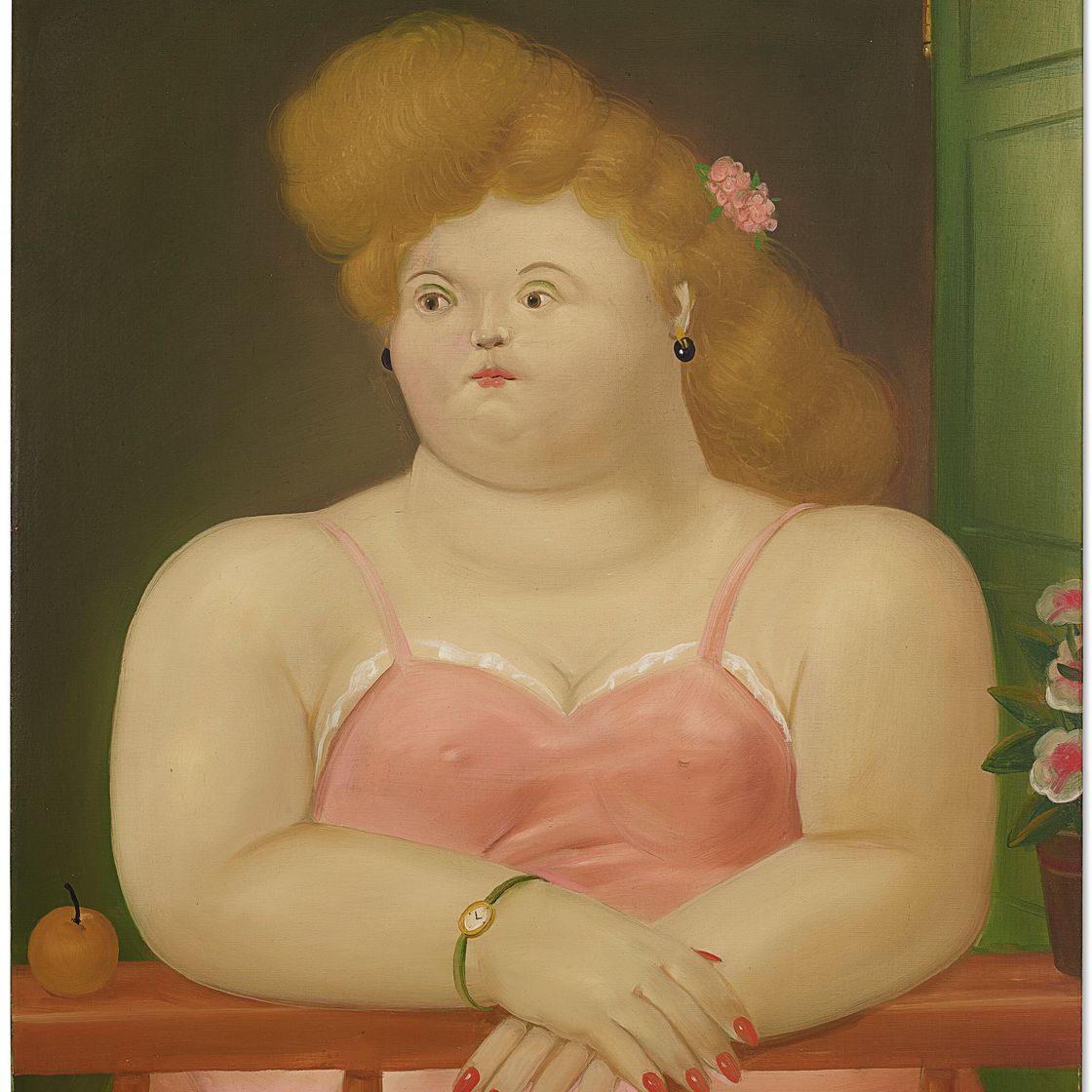 Fernando Botero — Женщина на балконе, изображение 1