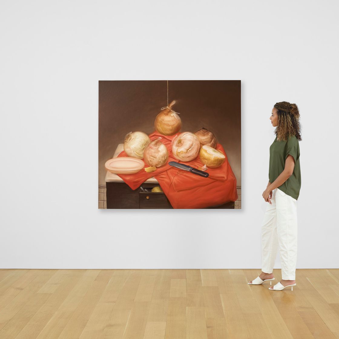 Fernando Botero — Натюрморт с луком, изображение 4