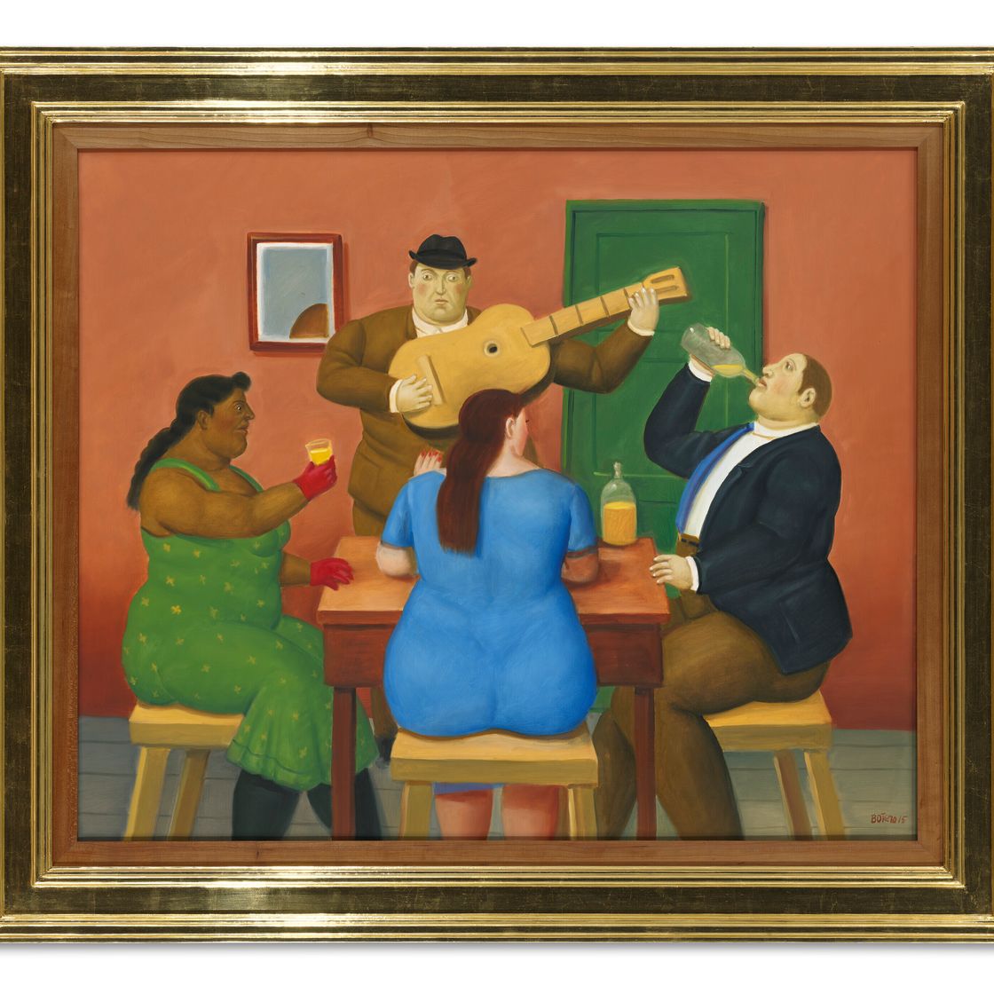 Fernando Botero — Люди пьют, изображение 2