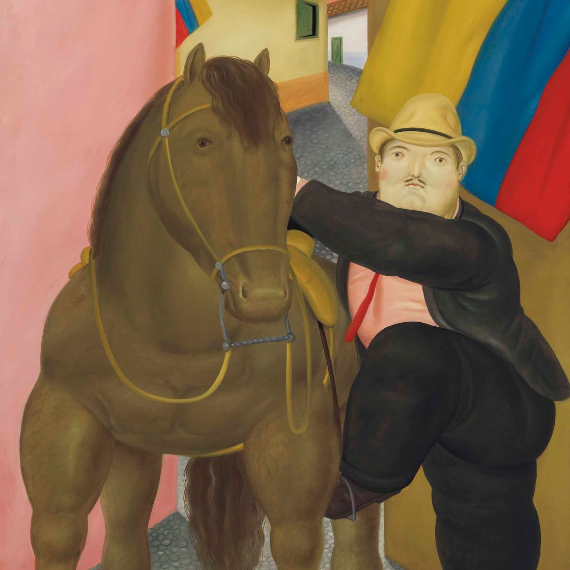 Fernando Botero — Человек и лошадь