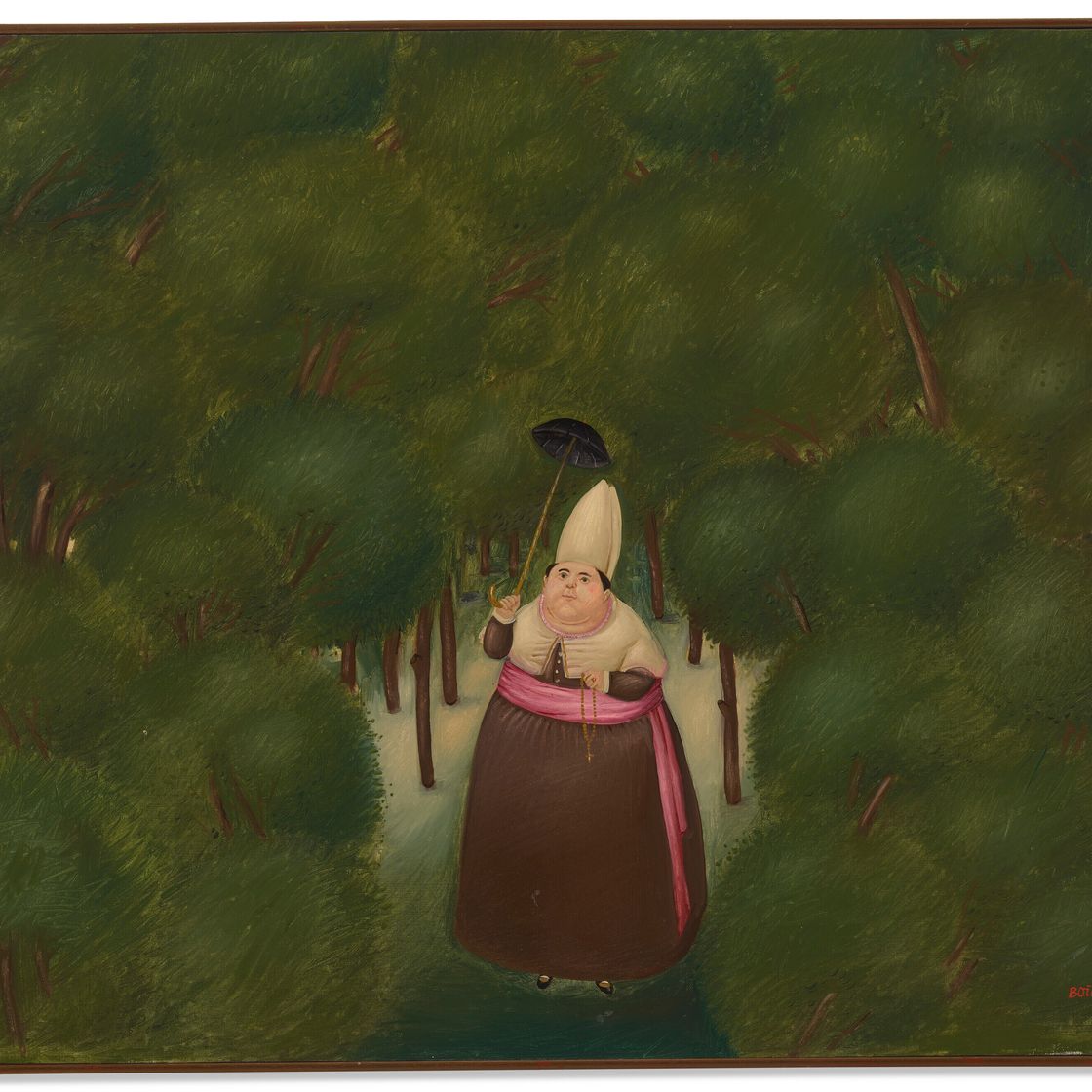 Fernando Botero — Епископ в лесу, изображение 2