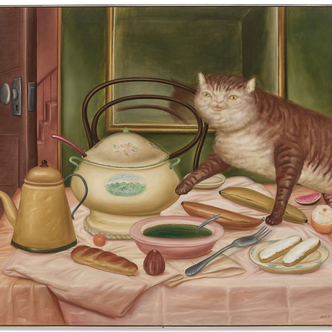 Fernando Botero — Натюрморт с зеленым супом, изображение 2