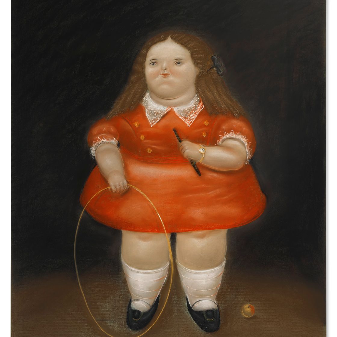Fernando Botero — Маленькая девочка в красном, изображение 1