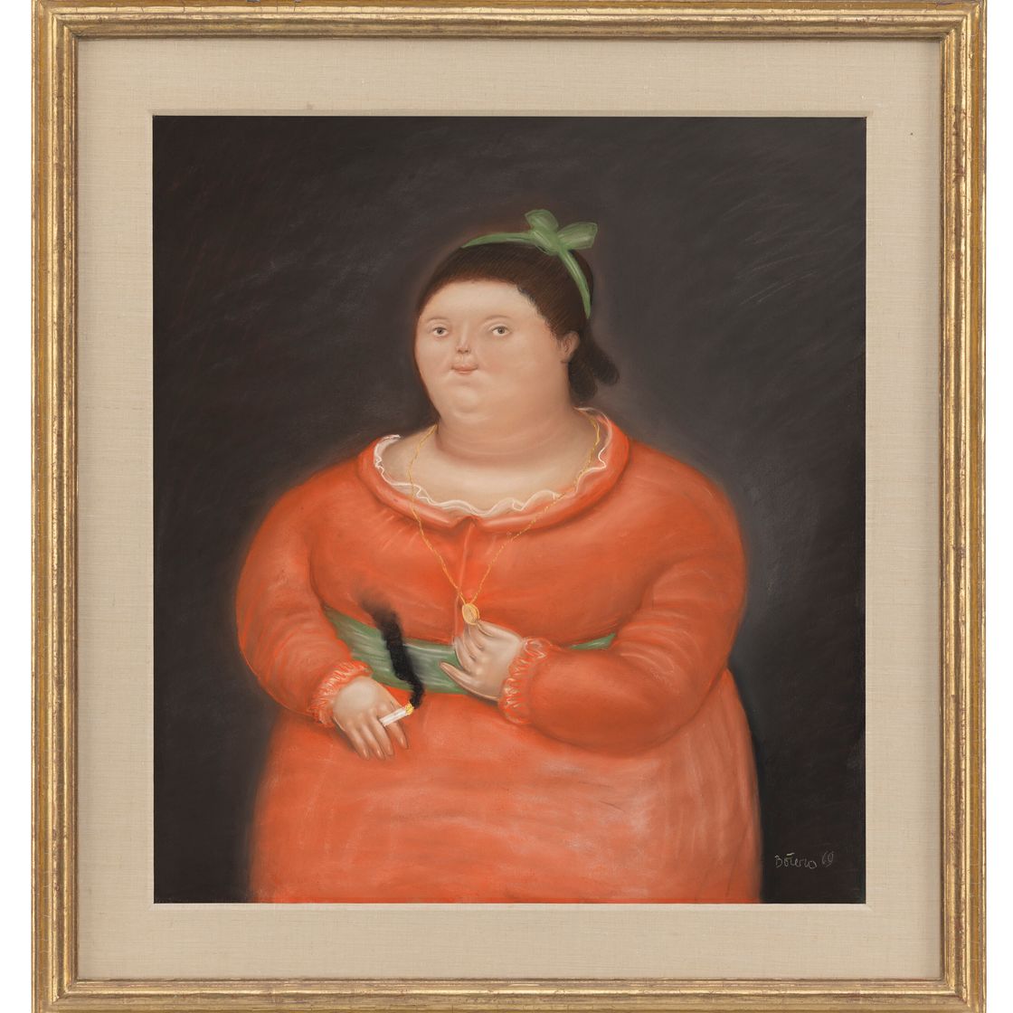 Fernando Botero — Женщина с сигаретой, изображение 2